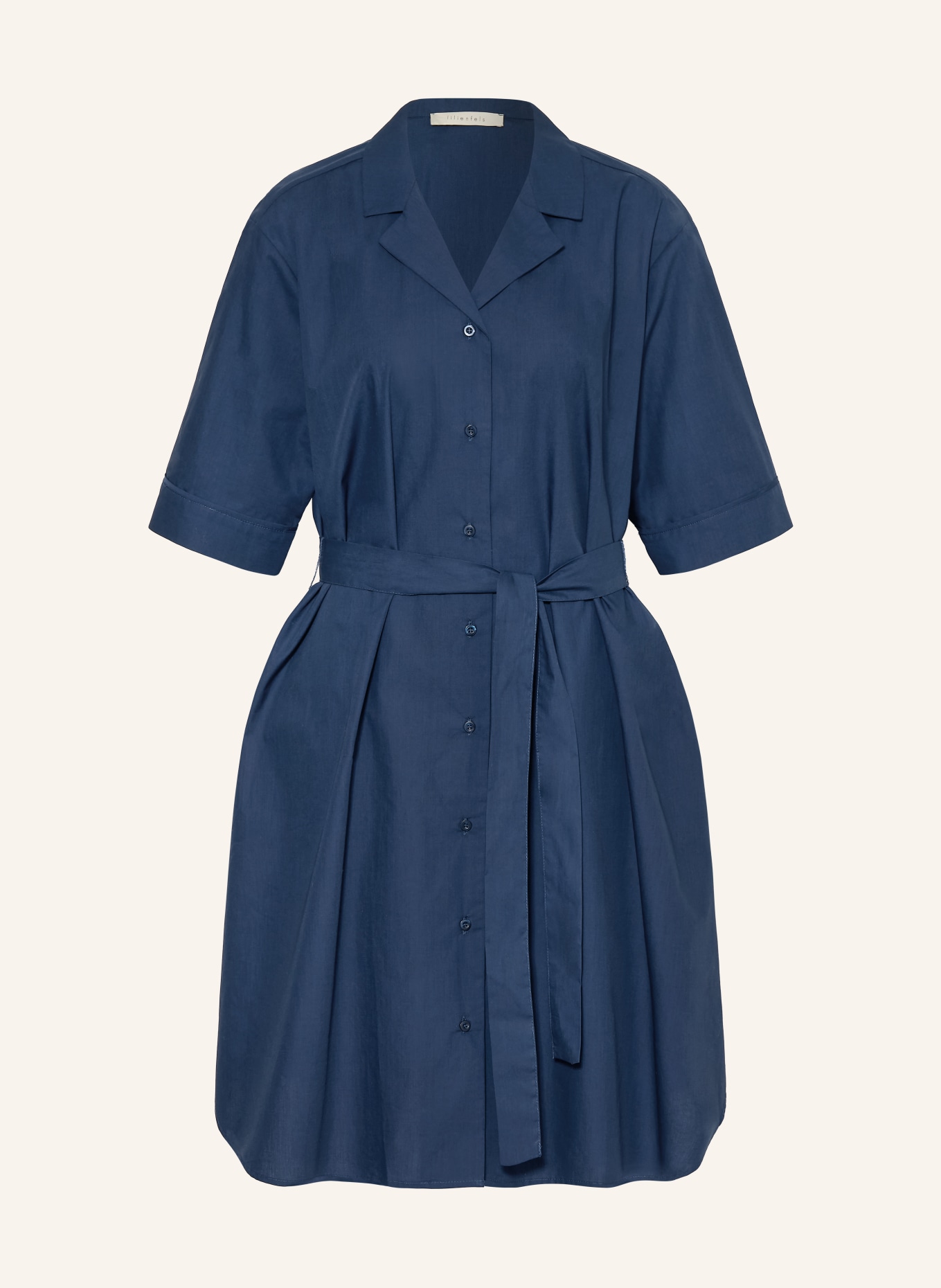 lilienfels Hemdblusenkleid: DUNKELBLAU