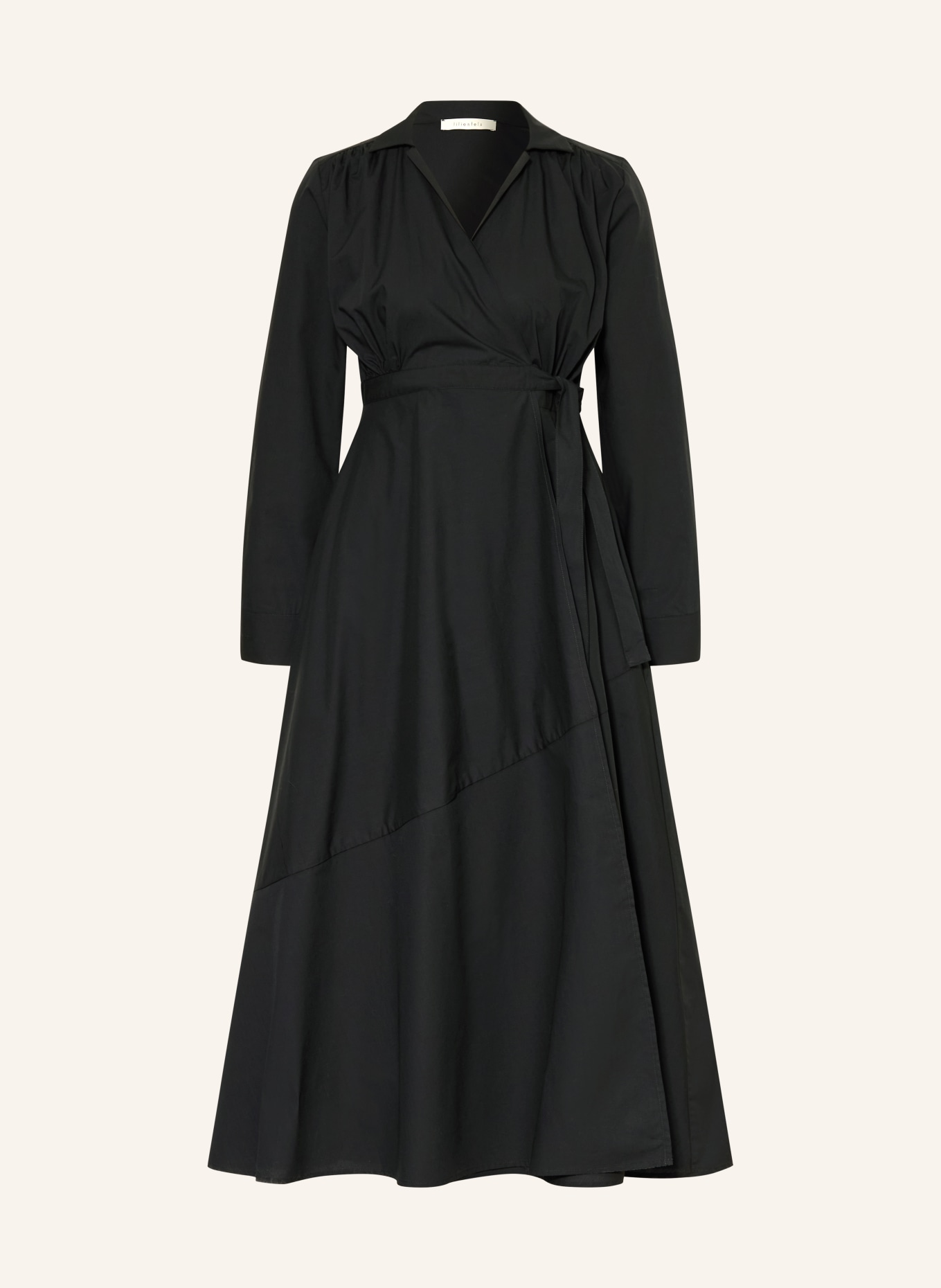 lilienfels Wickelkleid: SCHWARZ