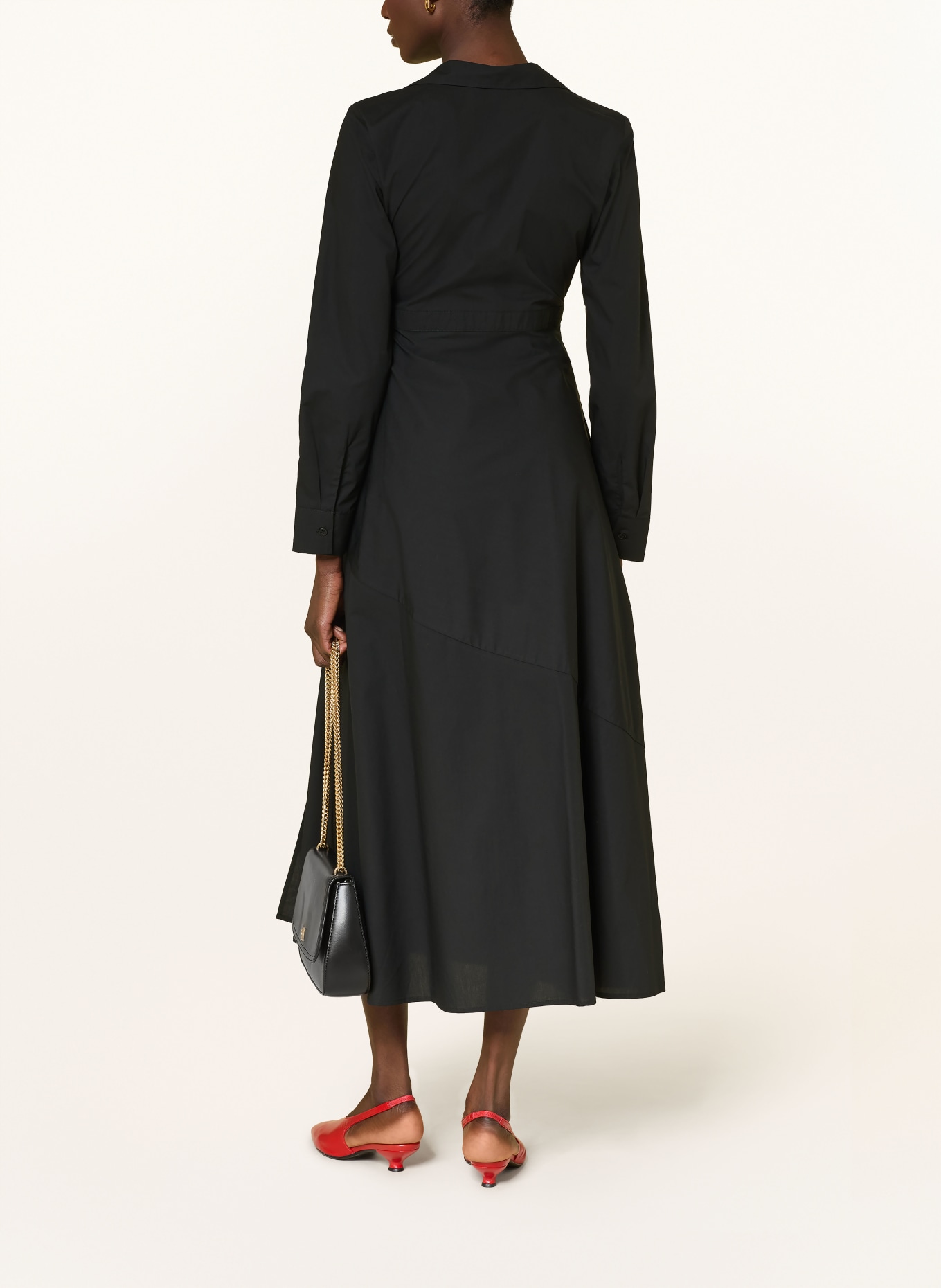 lilienfels Wickelkleid: SCHWARZ