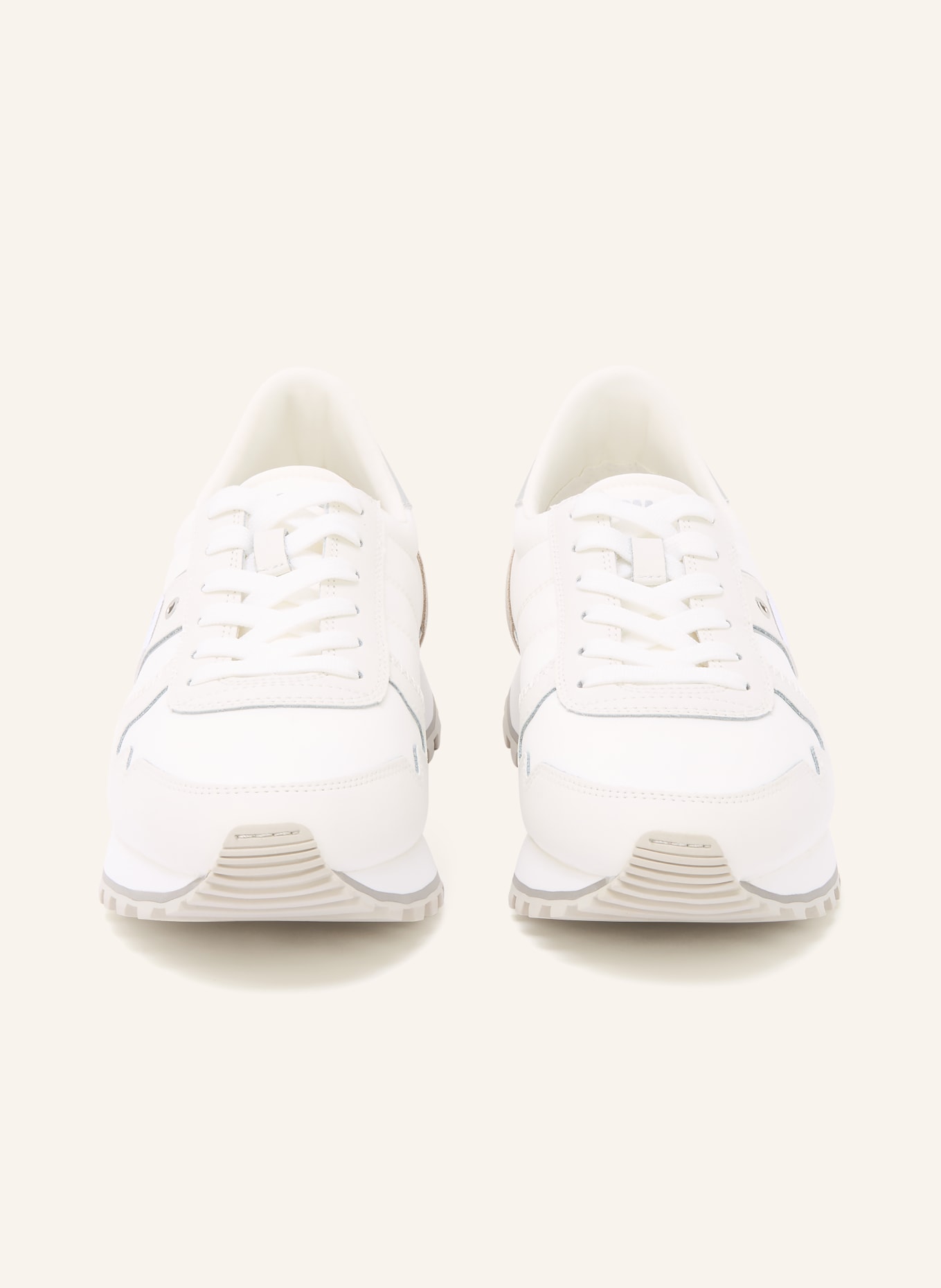 Blauer Tenisky MILLEN03: BÍLÁ / STŘÍBRNÁ / SVĚTLE ŠEDÁ