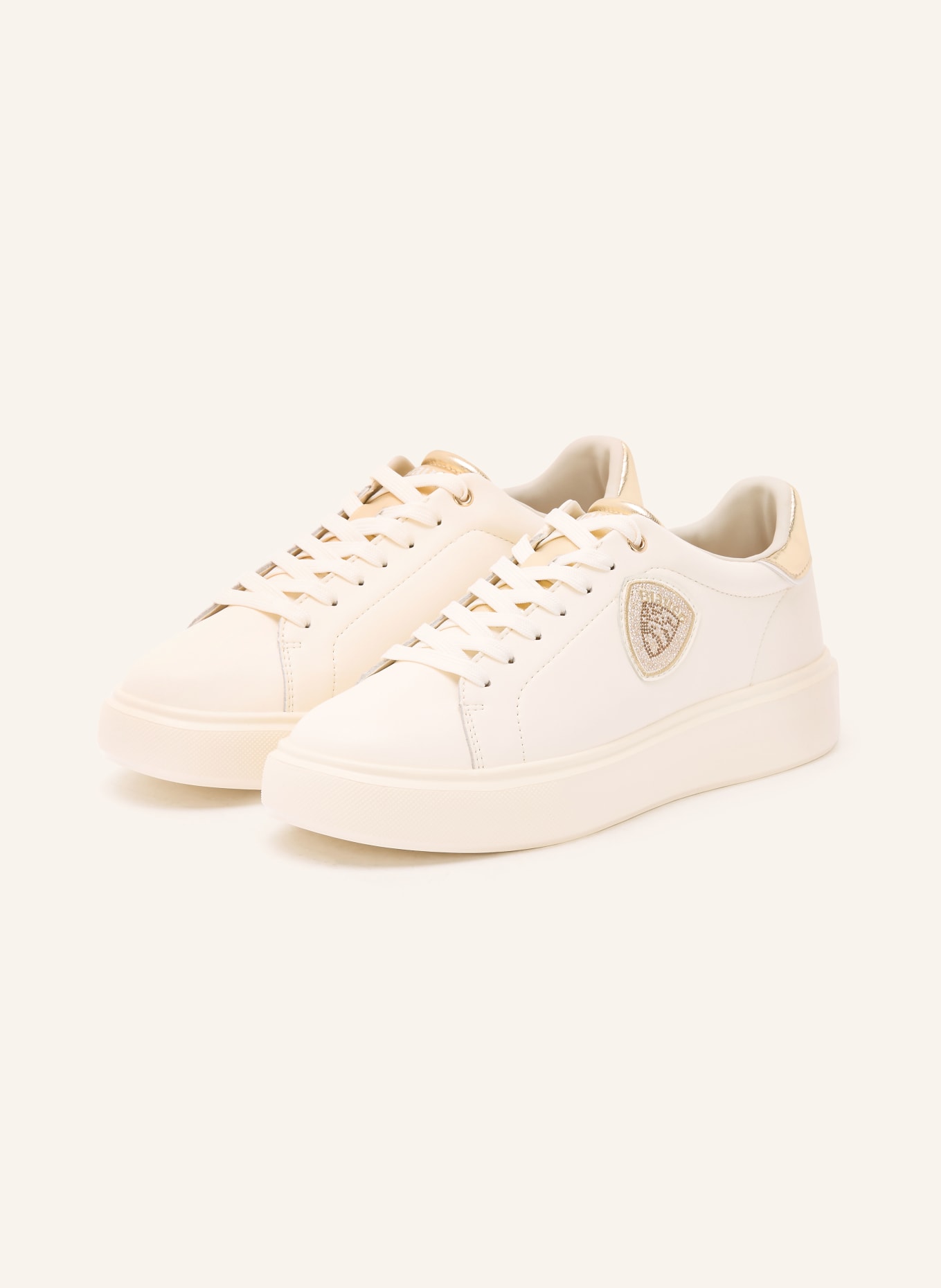 Blauer Sneakersy VENUS01: KREMOWY / ZŁOTY