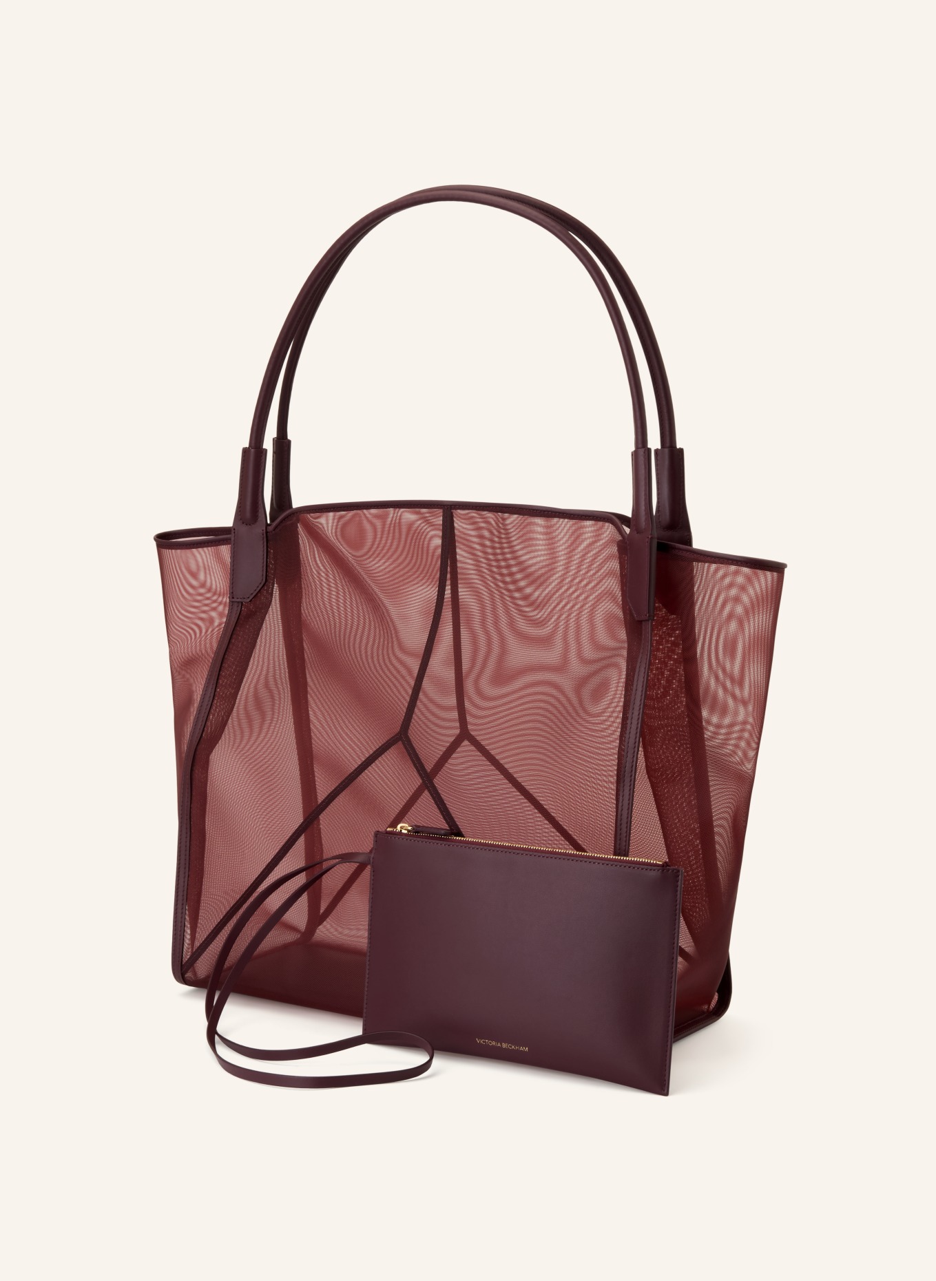 VICTORIA BECKHAM Shopper VICTORIA: DUNKELROT