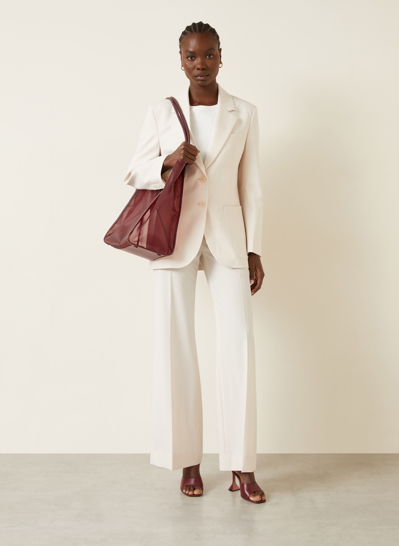 VICTORIA BECKHAM Shopper VICTORIA: DARK RED