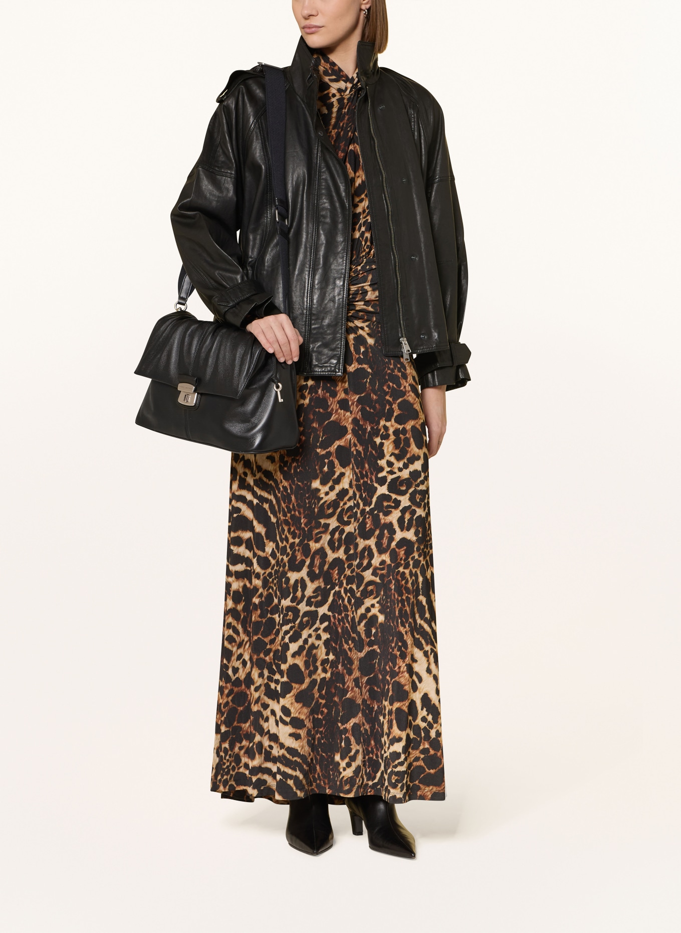 MARC JACOBS Sac à bandoulière THE CRISTINA MESSENGER BAG: NOIR / ARGENT