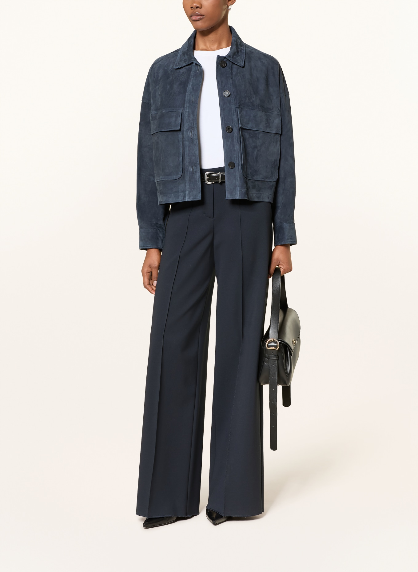 ARMA Lederjacke MIRI: DUNKELBLAU