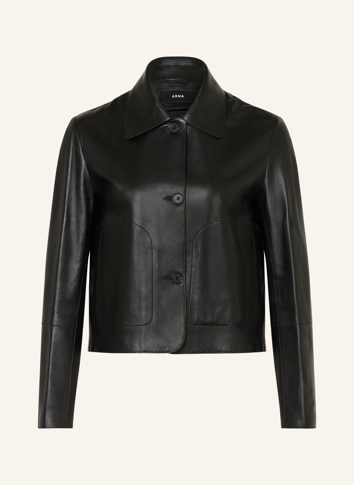 ARMA Lederjacke: SCHWARZ