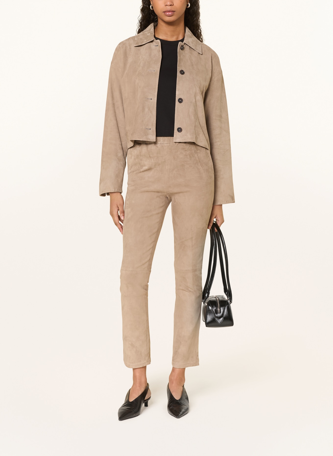 ARMA Lederhose KAMILLA: TAUPE