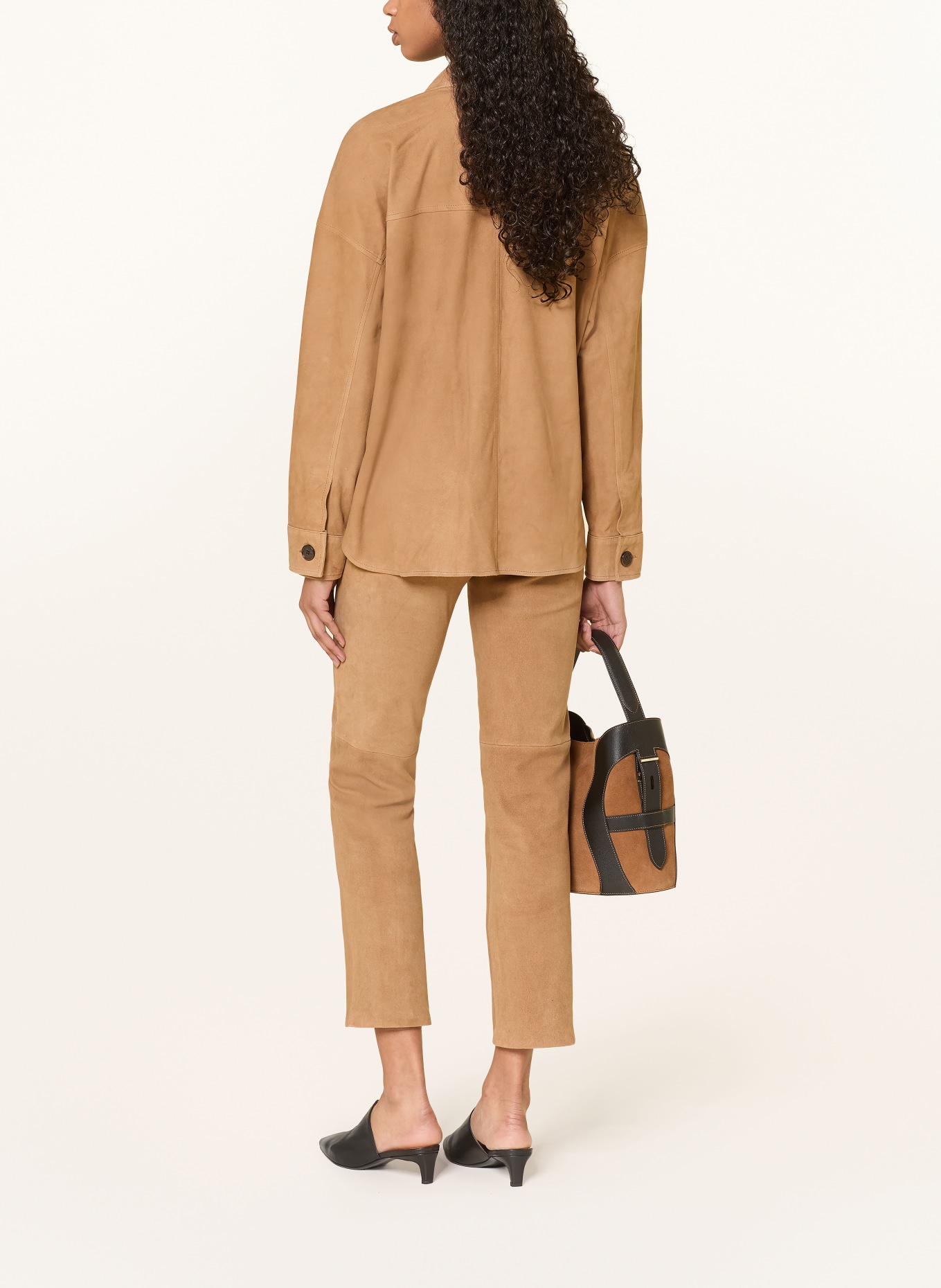 ARMA Kožené kalhoty JEN: SVĚTLE HNĚDÁ