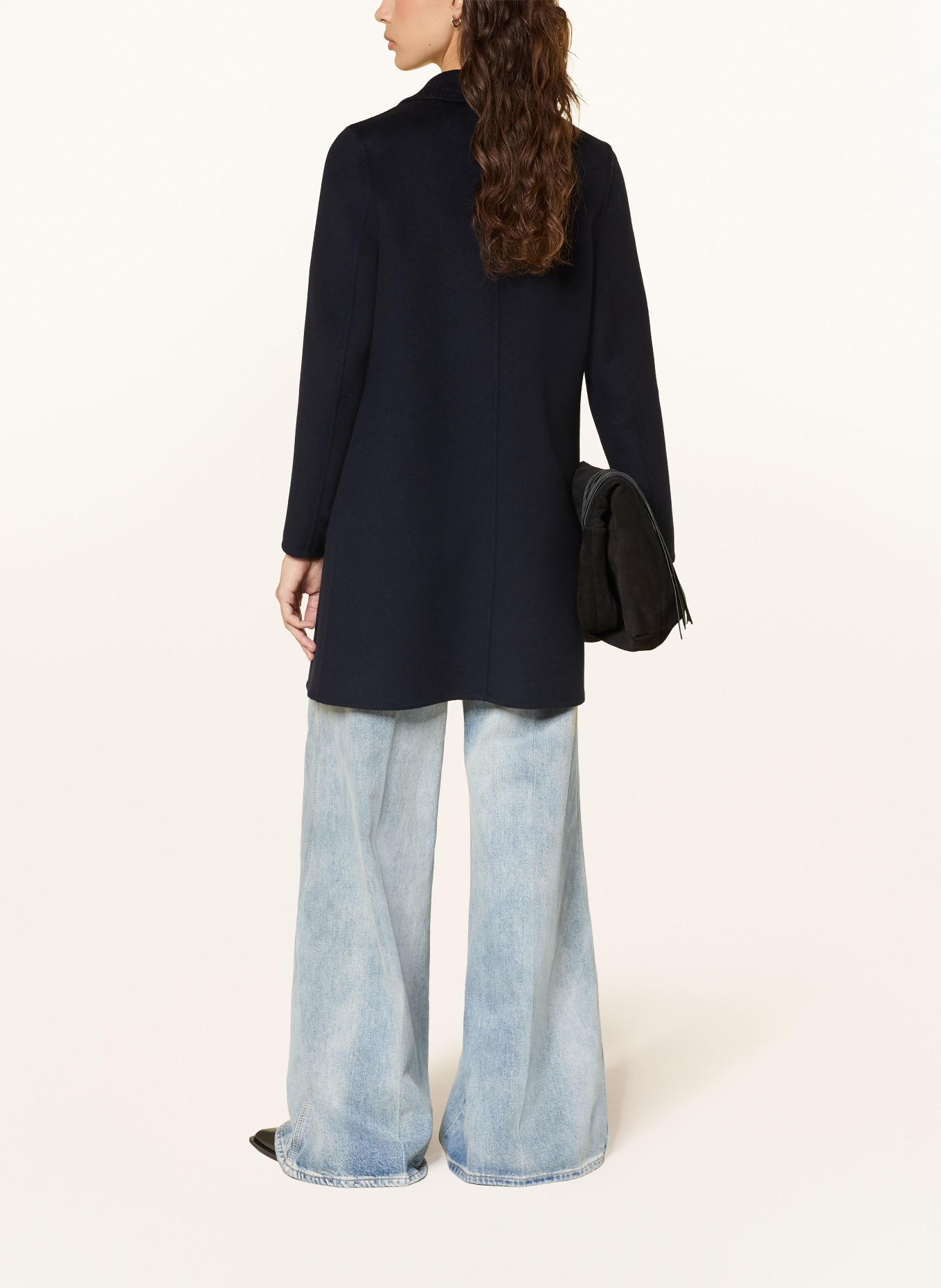 ARMA płaszcz wełniany: GRANATOWY