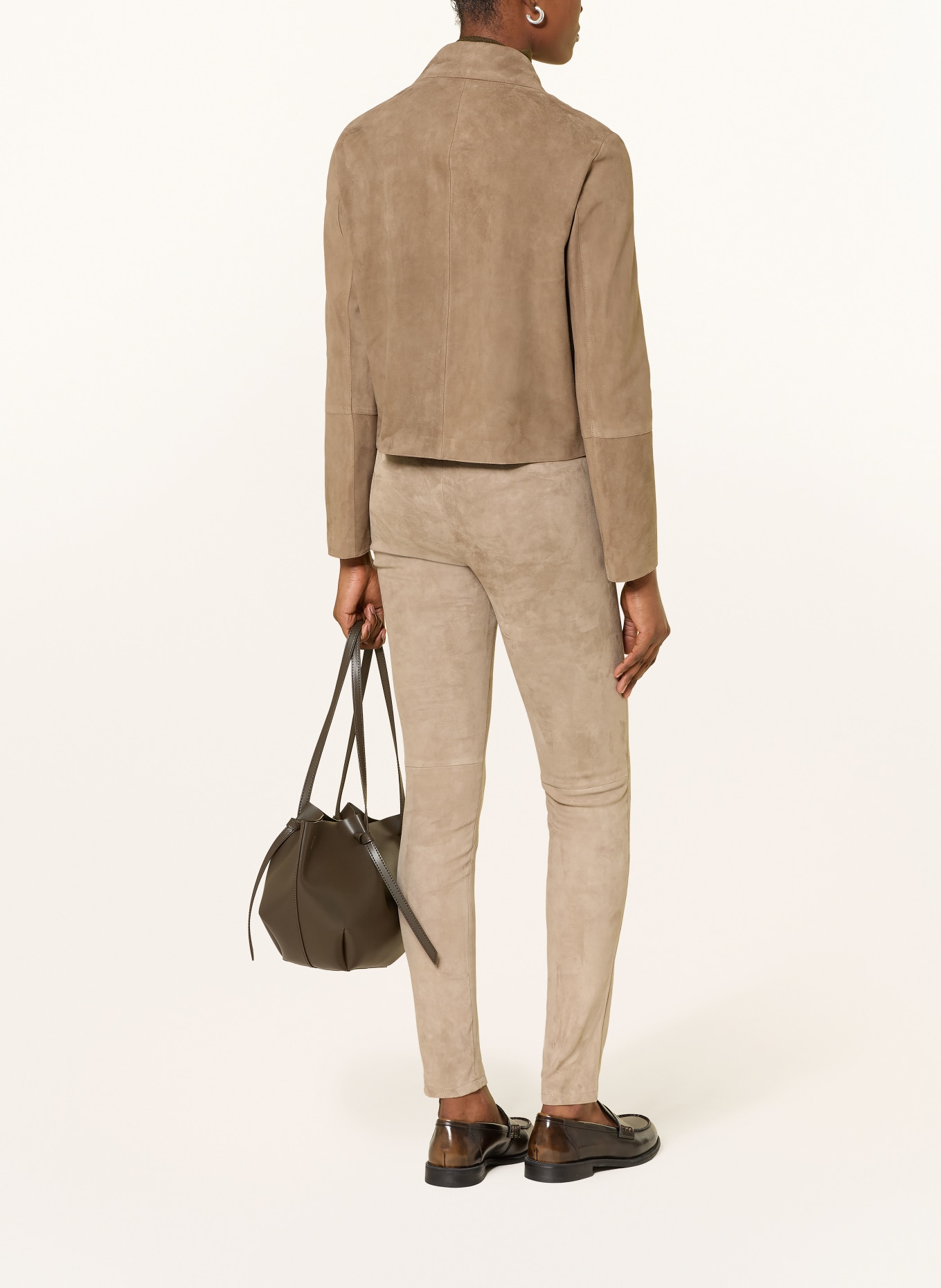 ARMA Lederleggings: TAUPE