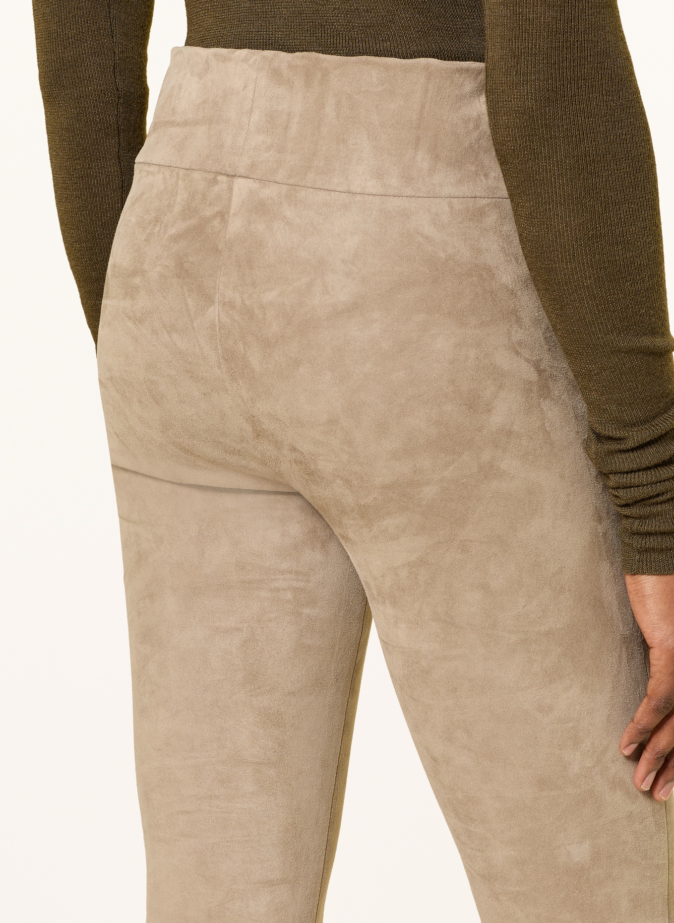 ARMA Lederleggings: TAUPE