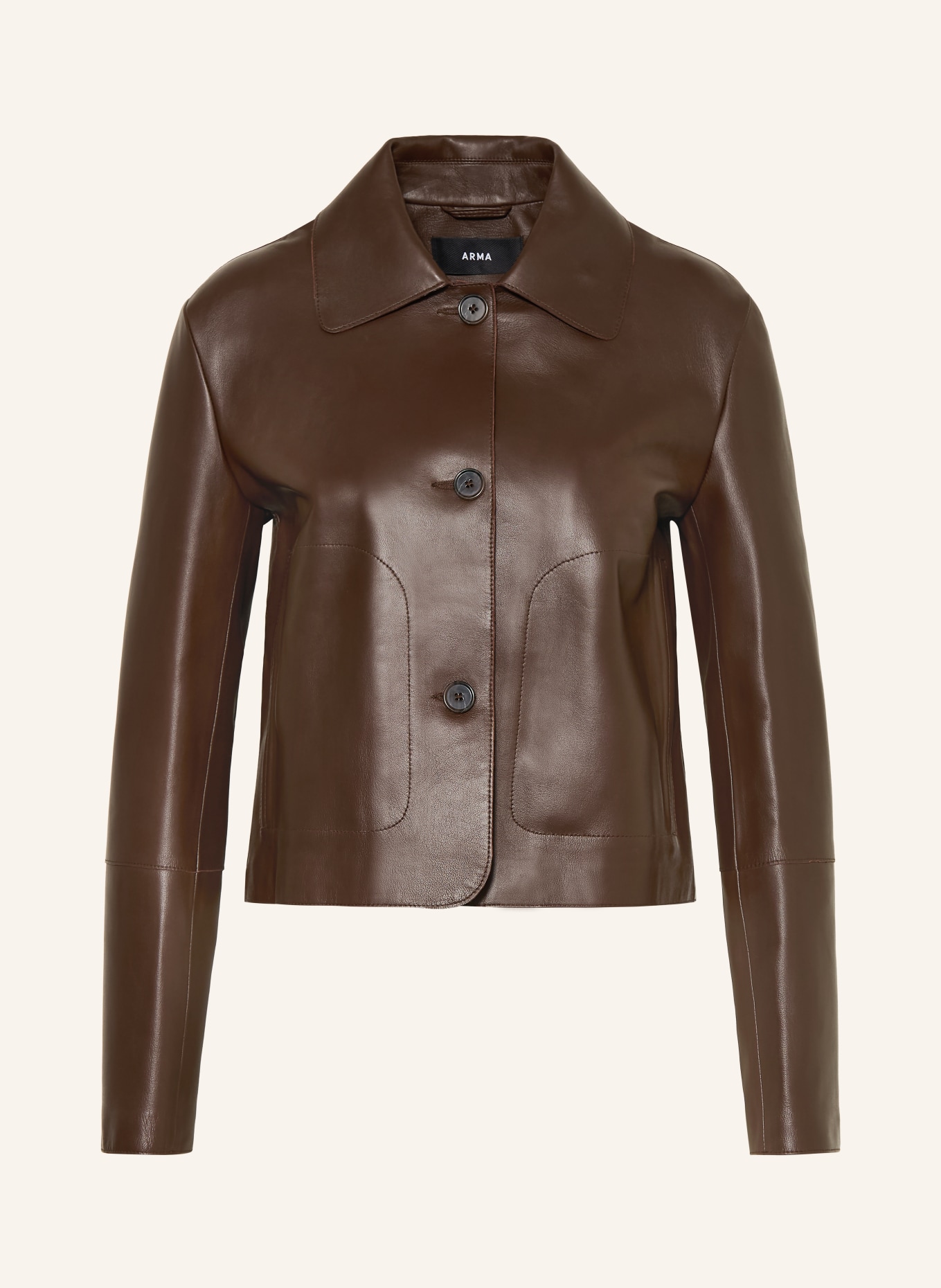 ARMA kožená bunda: HNĚDÁ