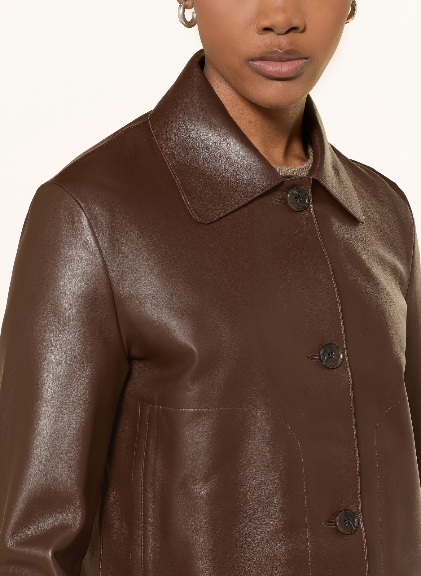 ARMA kožená bunda: HNĚDÁ