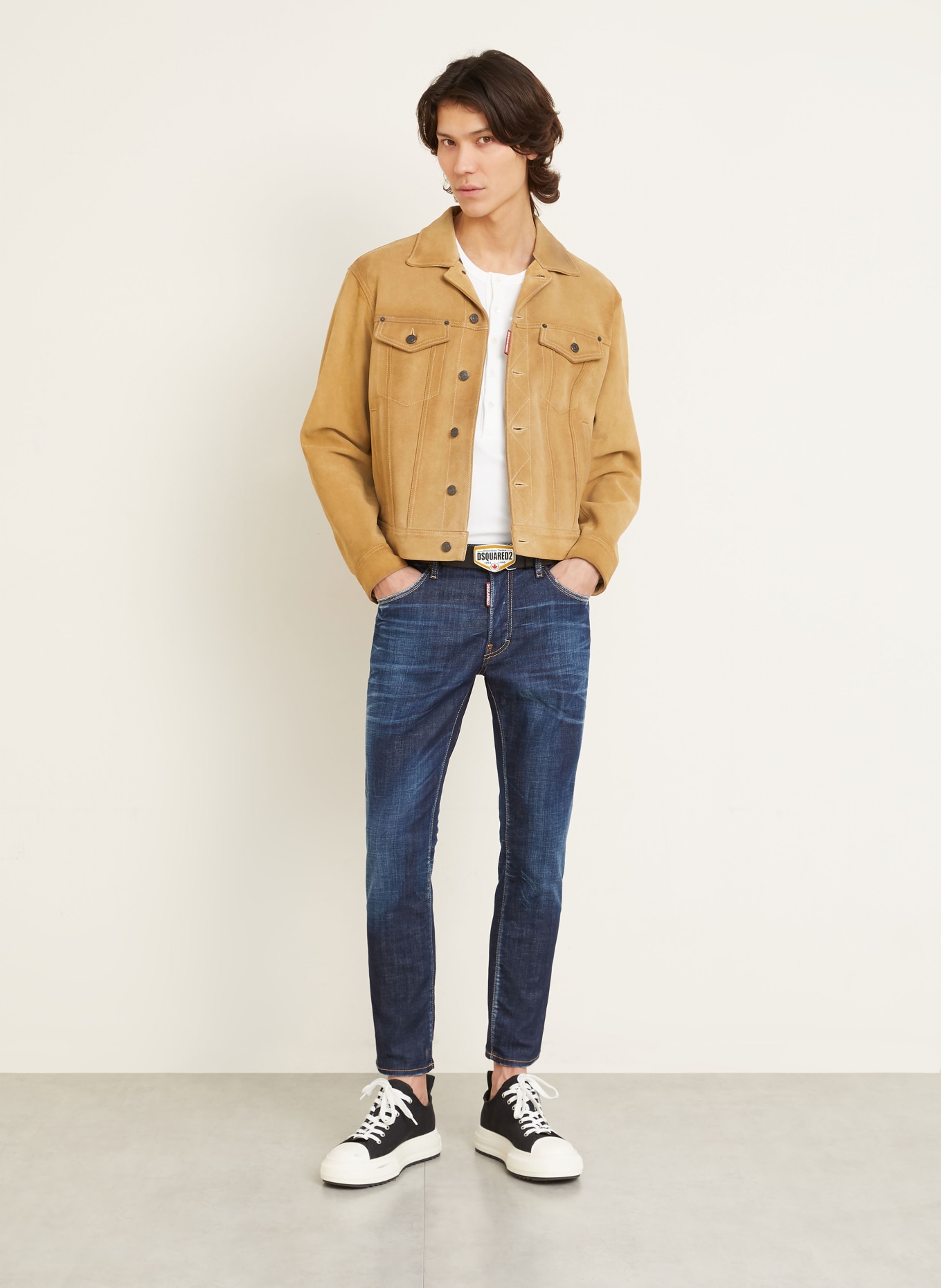 DSQUARED2 Extra slim fit jeans: 470 NAVY BLUE