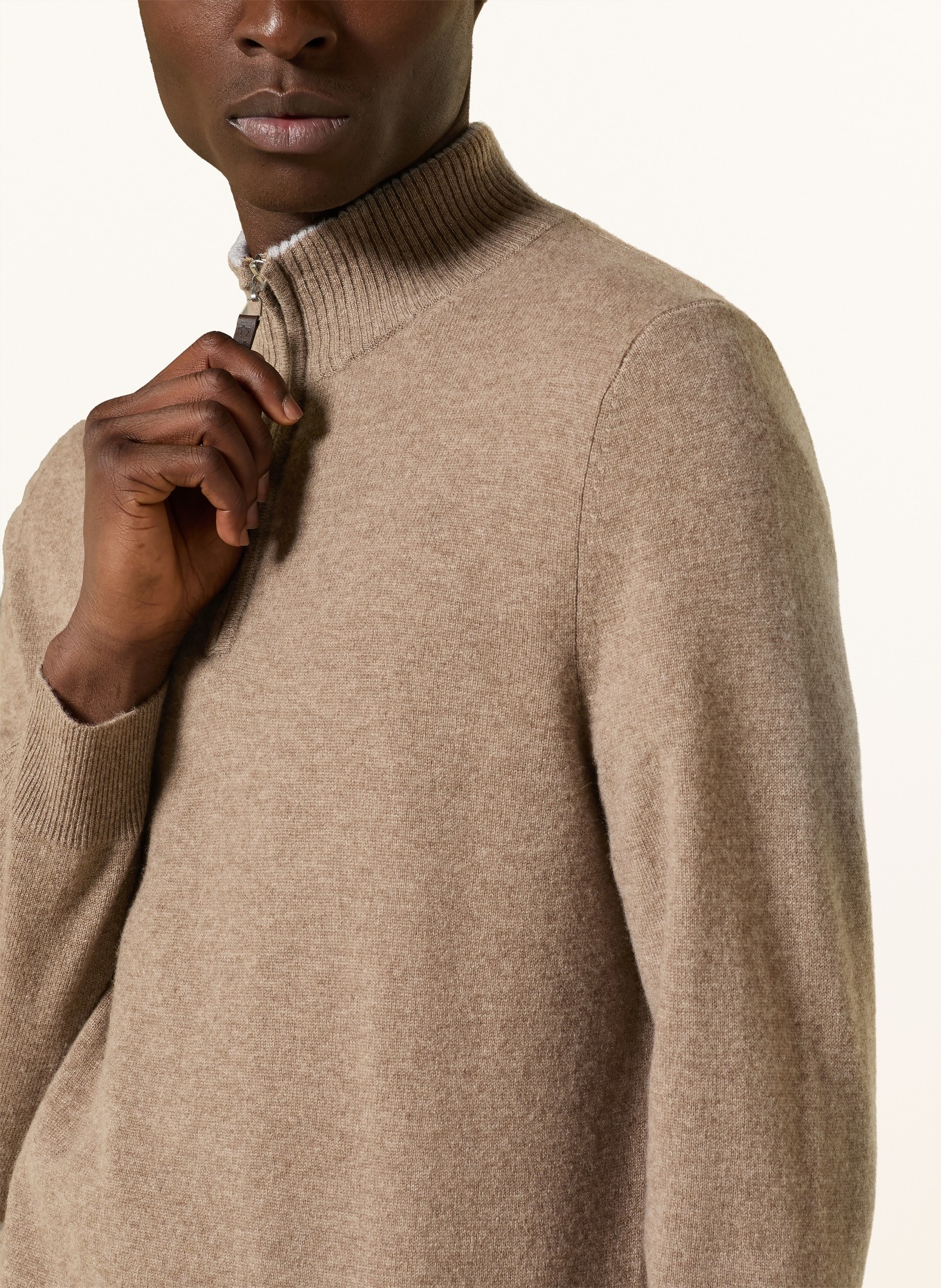 FTC CASHMERE Kašmírový svetr: HNĚDÁ