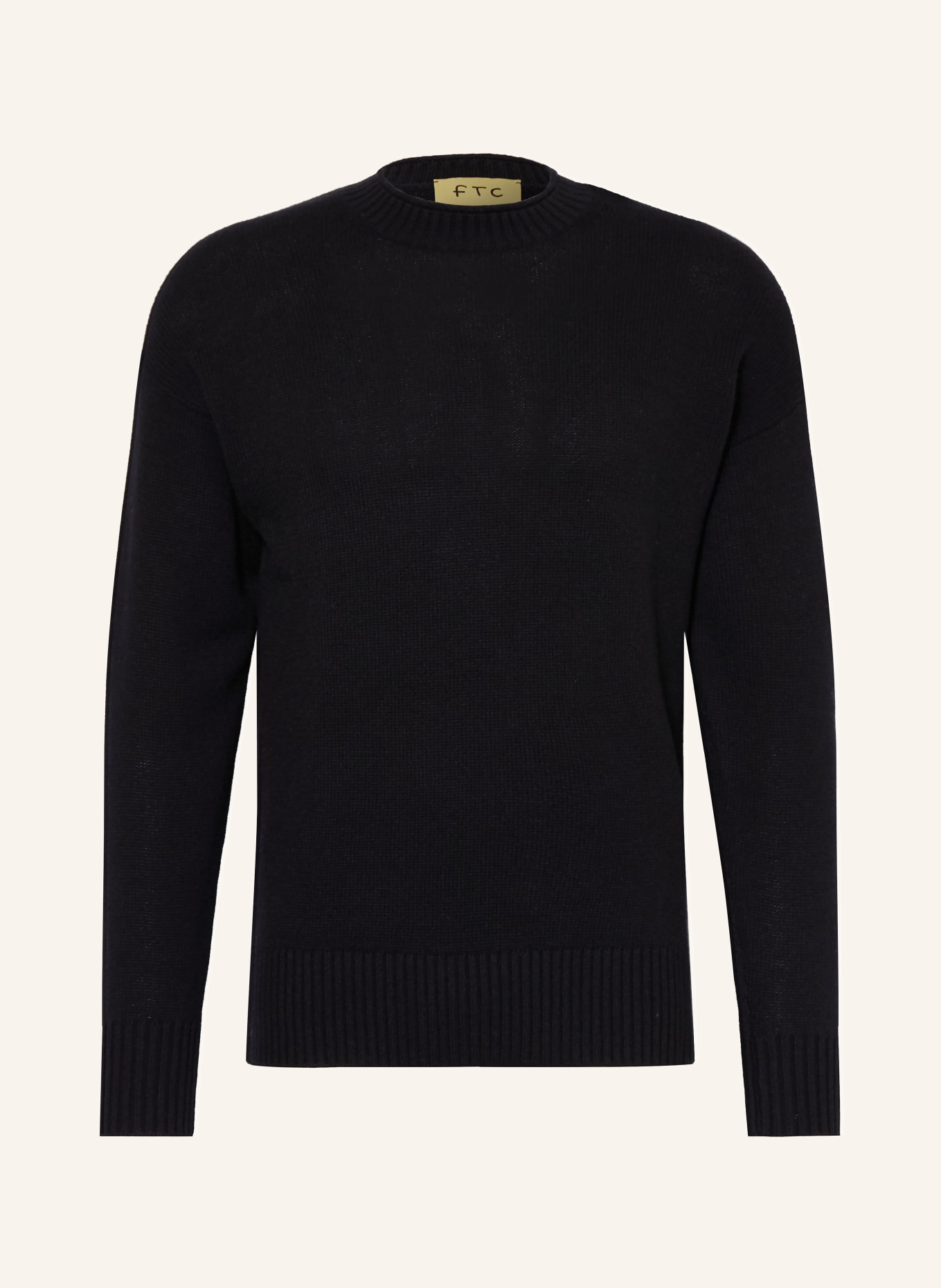 FTC CASHMERE Pullover mit Cashmere: SCHWARZ