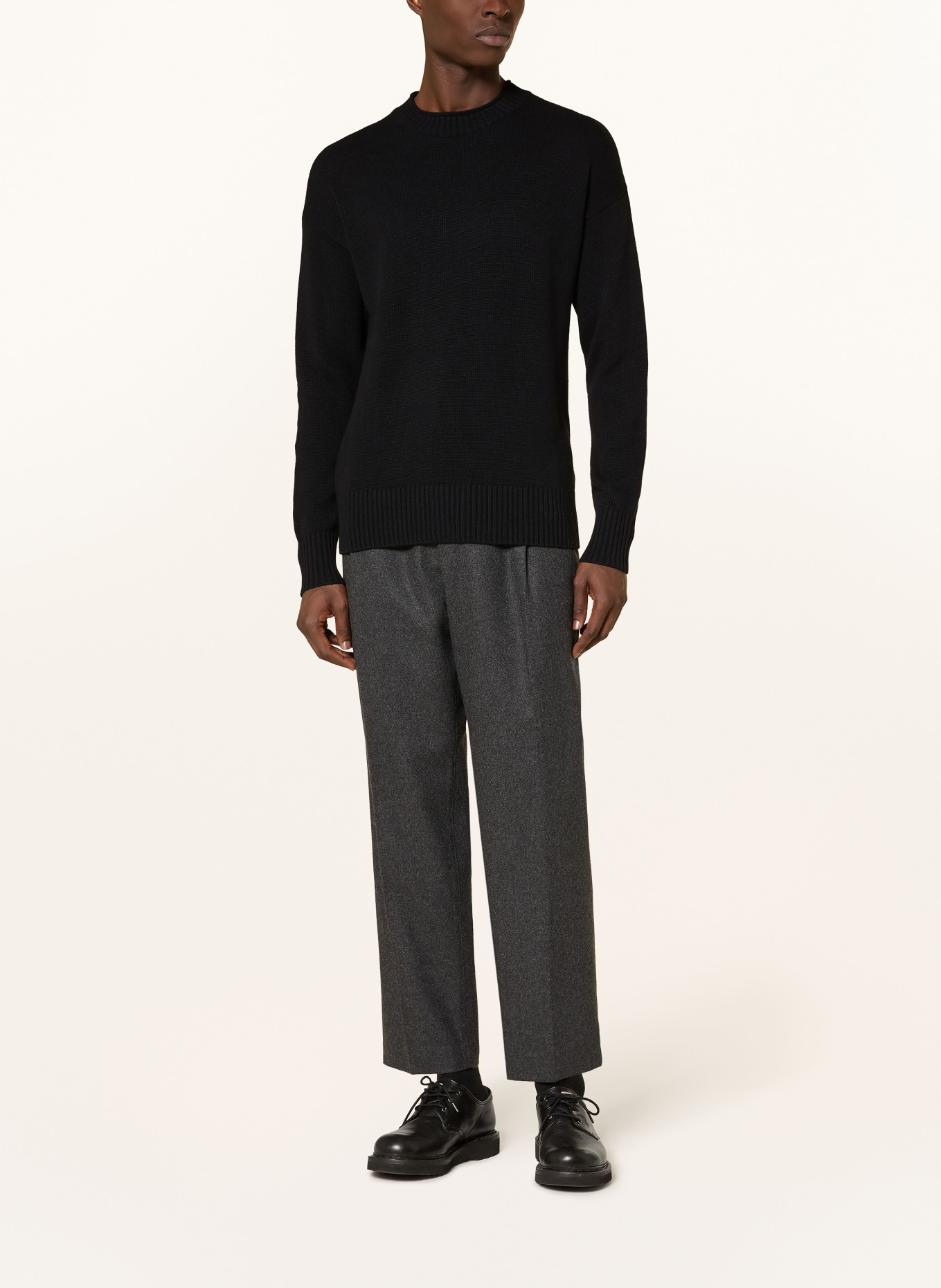 FTC CASHMERE Pullover mit Cashmere: SCHWARZ