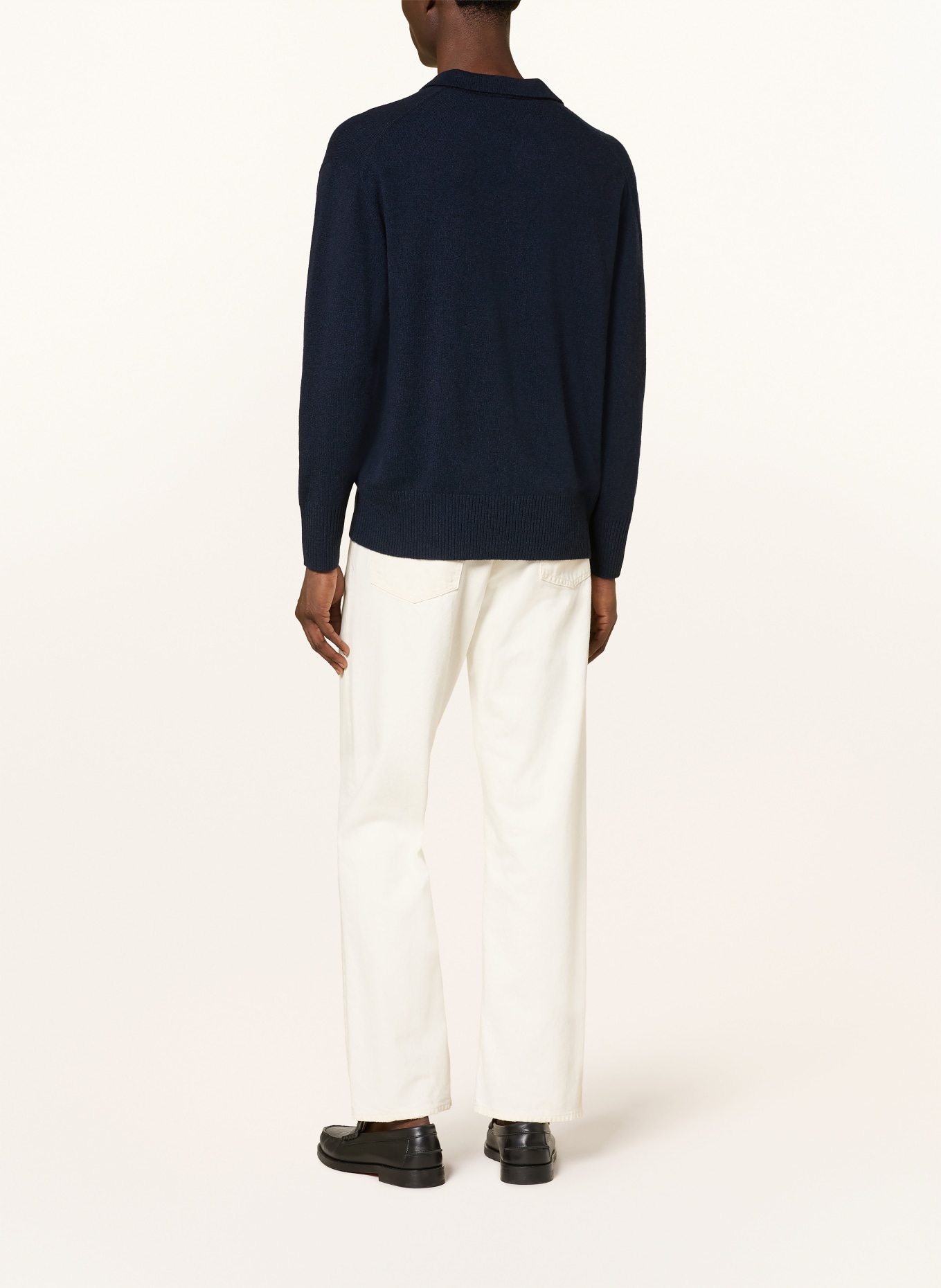 FTC CASHMERE Cashmere-Pullover: DUNKELBLAU