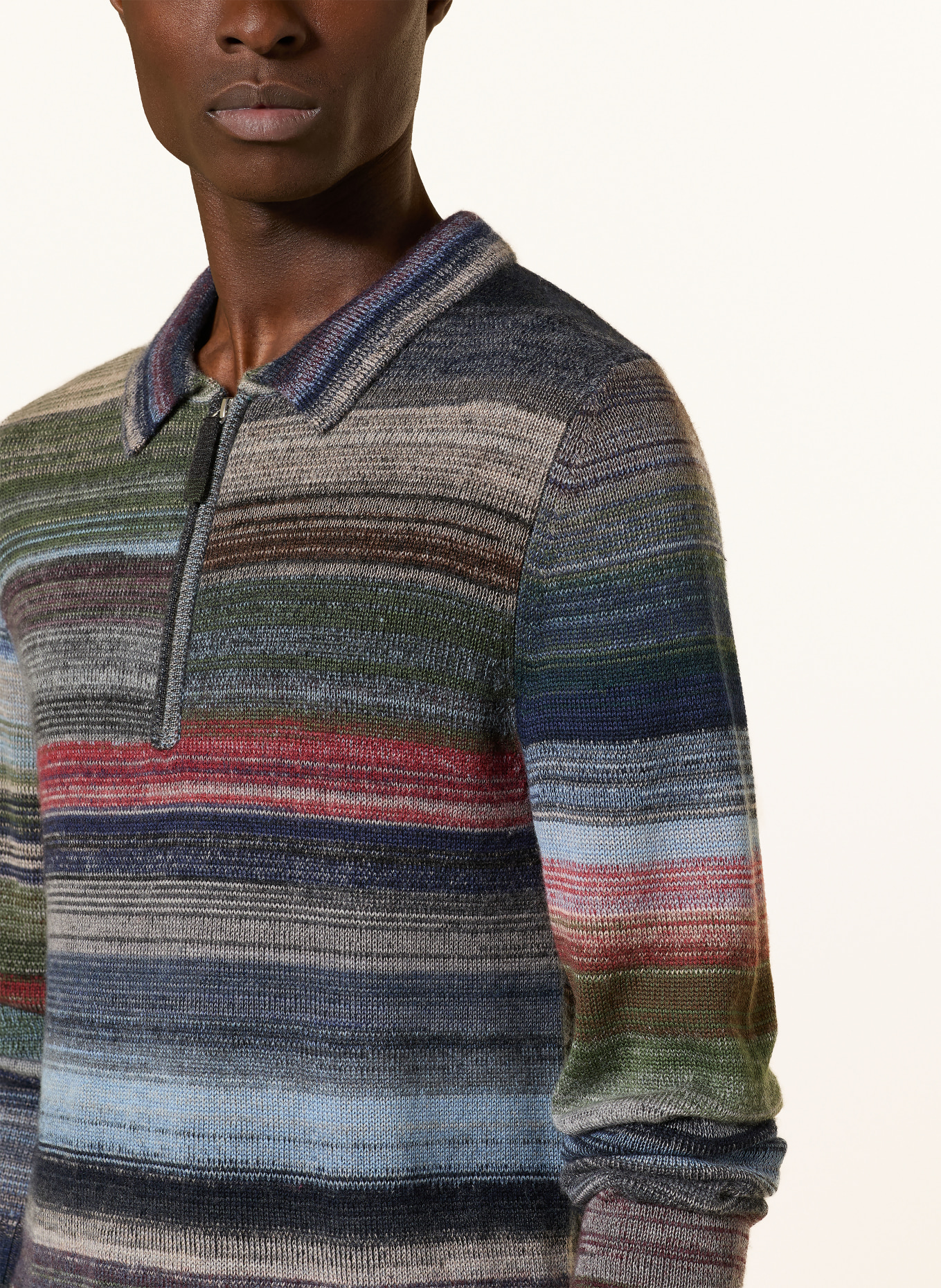 FTC CASHMERE Sweter z kaszmiru: GRANATOWY / JASNONIEBIESKI