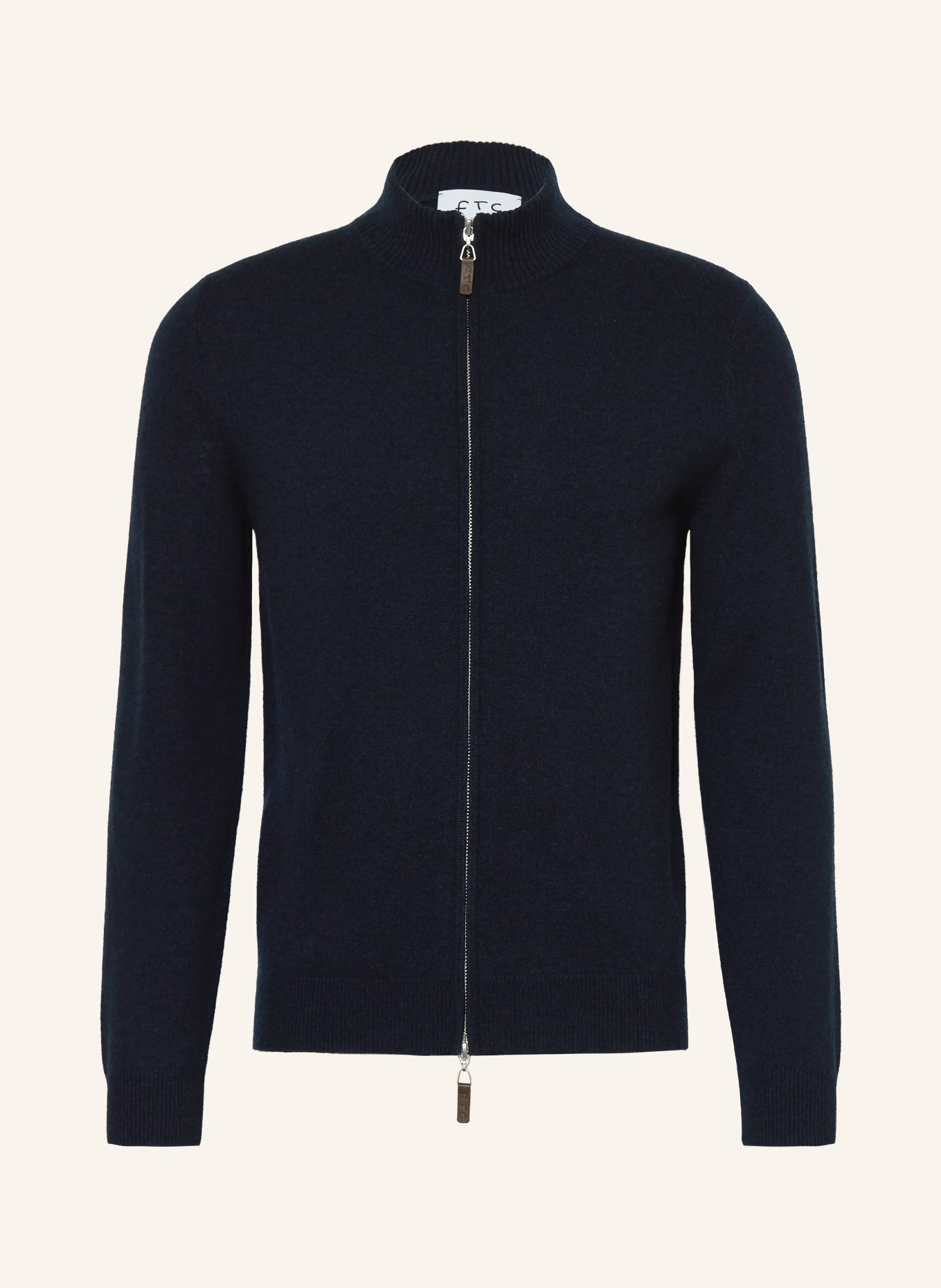 FTC CASHMERE Strickjacke aus Cashmere: DUNKELBLAU