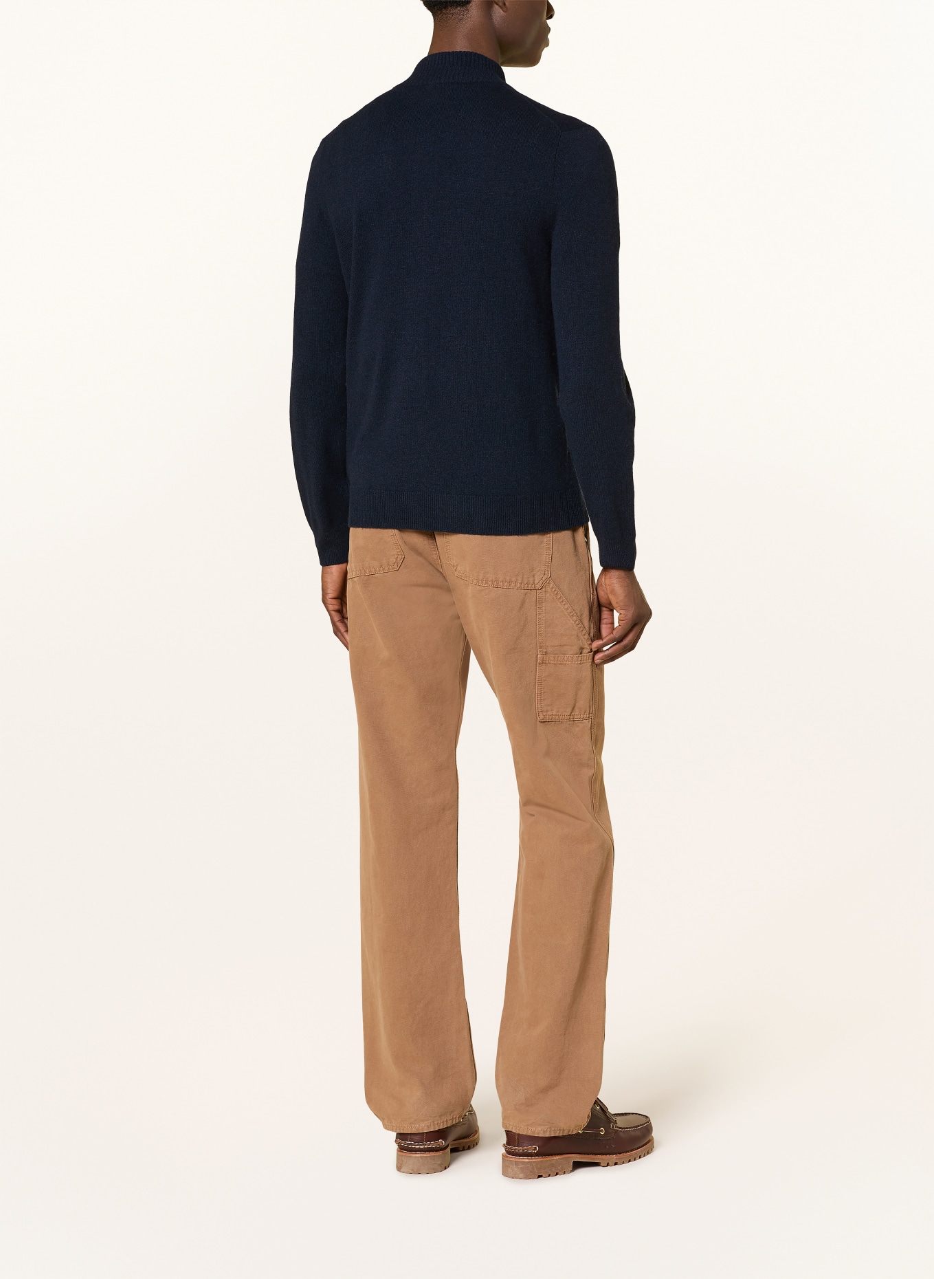 FTC CASHMERE Strickjacke aus Cashmere: DUNKELBLAU