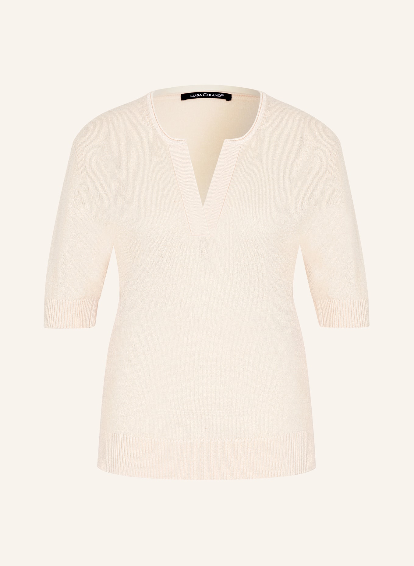 LUISA CERANO Strickshirt: ECRU