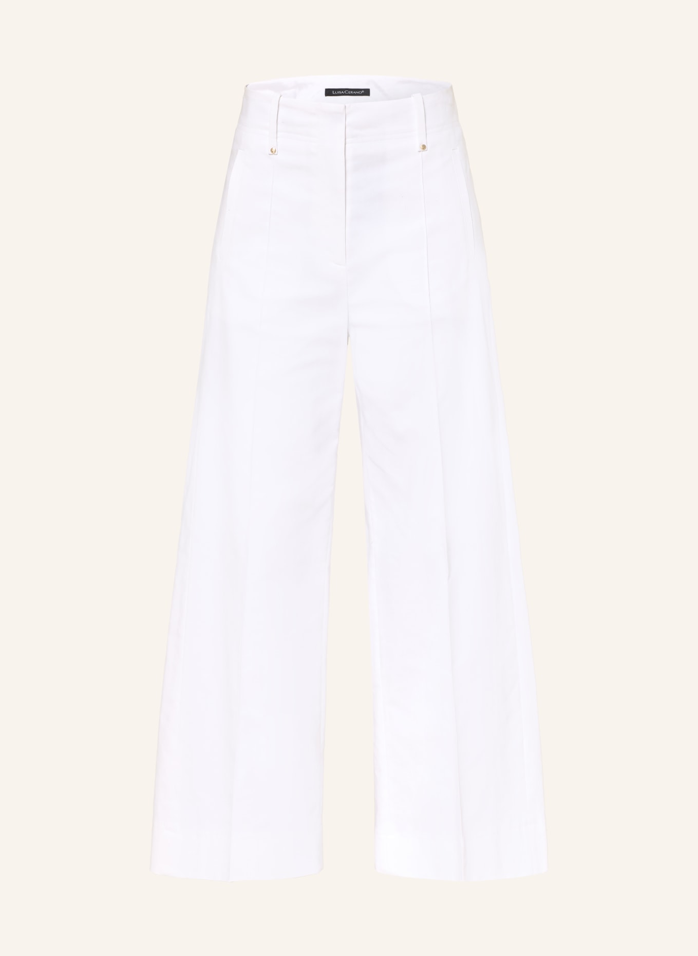 LUISA CERANO kalhoty Marlene: BÍLÁ