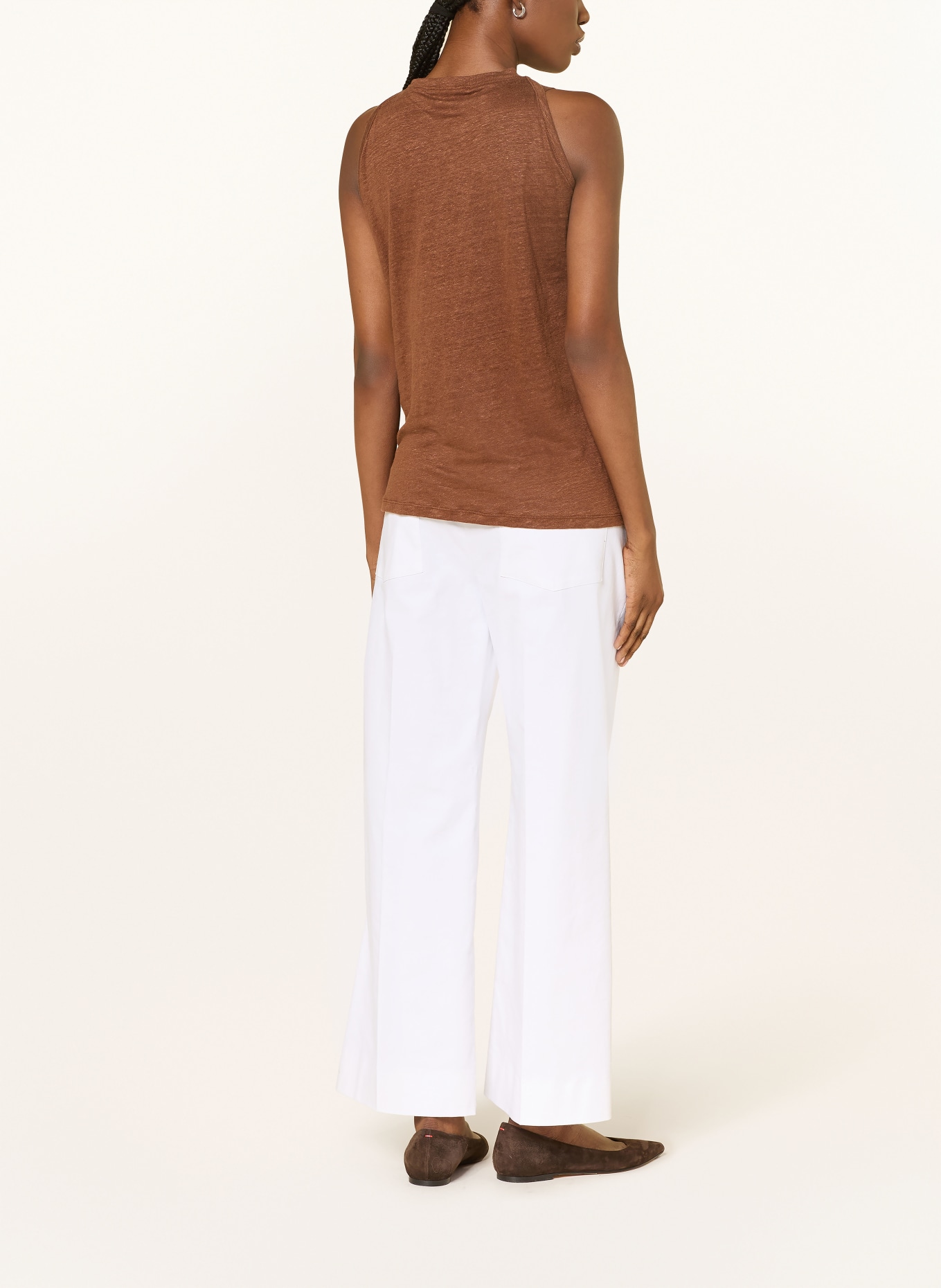 LUISA CERANO kalhoty Marlene: BÍLÁ