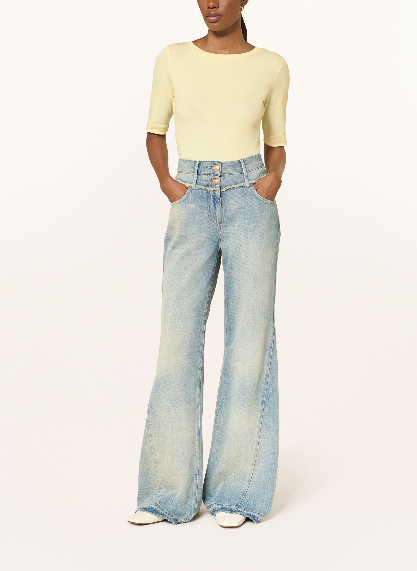 LUISA CERANO tričko: TMAVĚ ŽLUTÁ