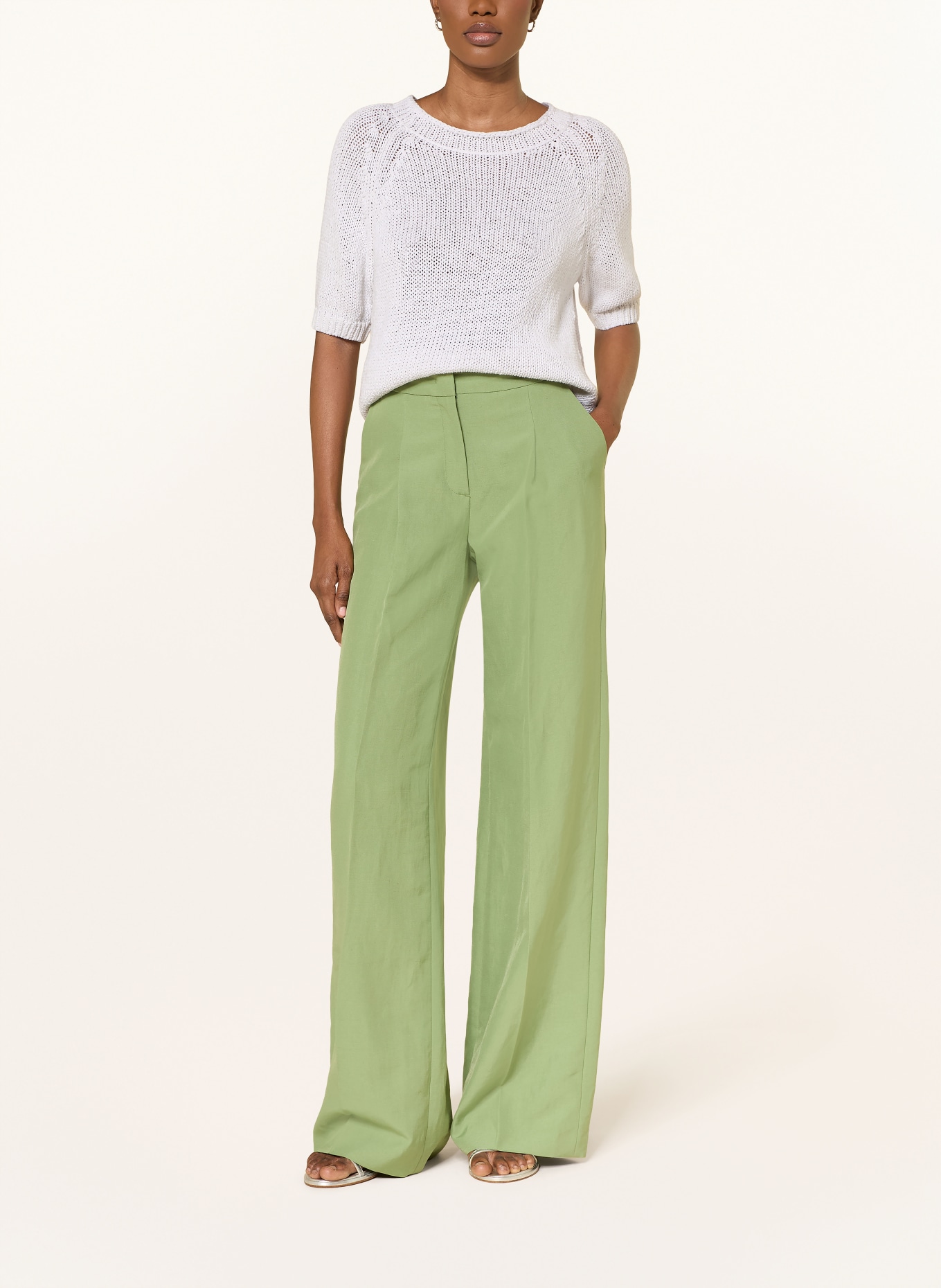 LUISA CERANO Strickshirt: WEISS