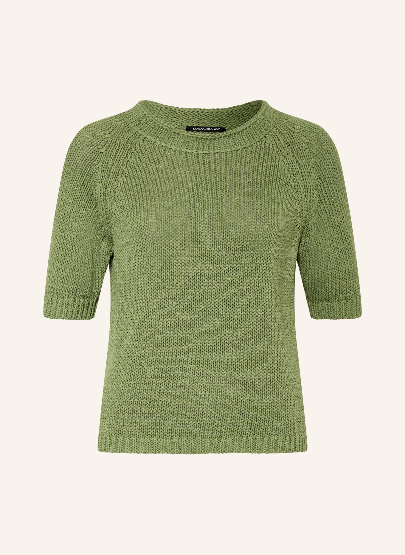 LUISA CERANO Strickshirt: GRÜN