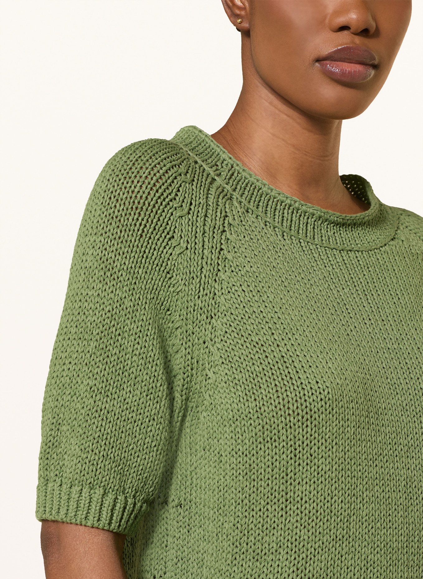 LUISA CERANO Strickshirt: GRÜN