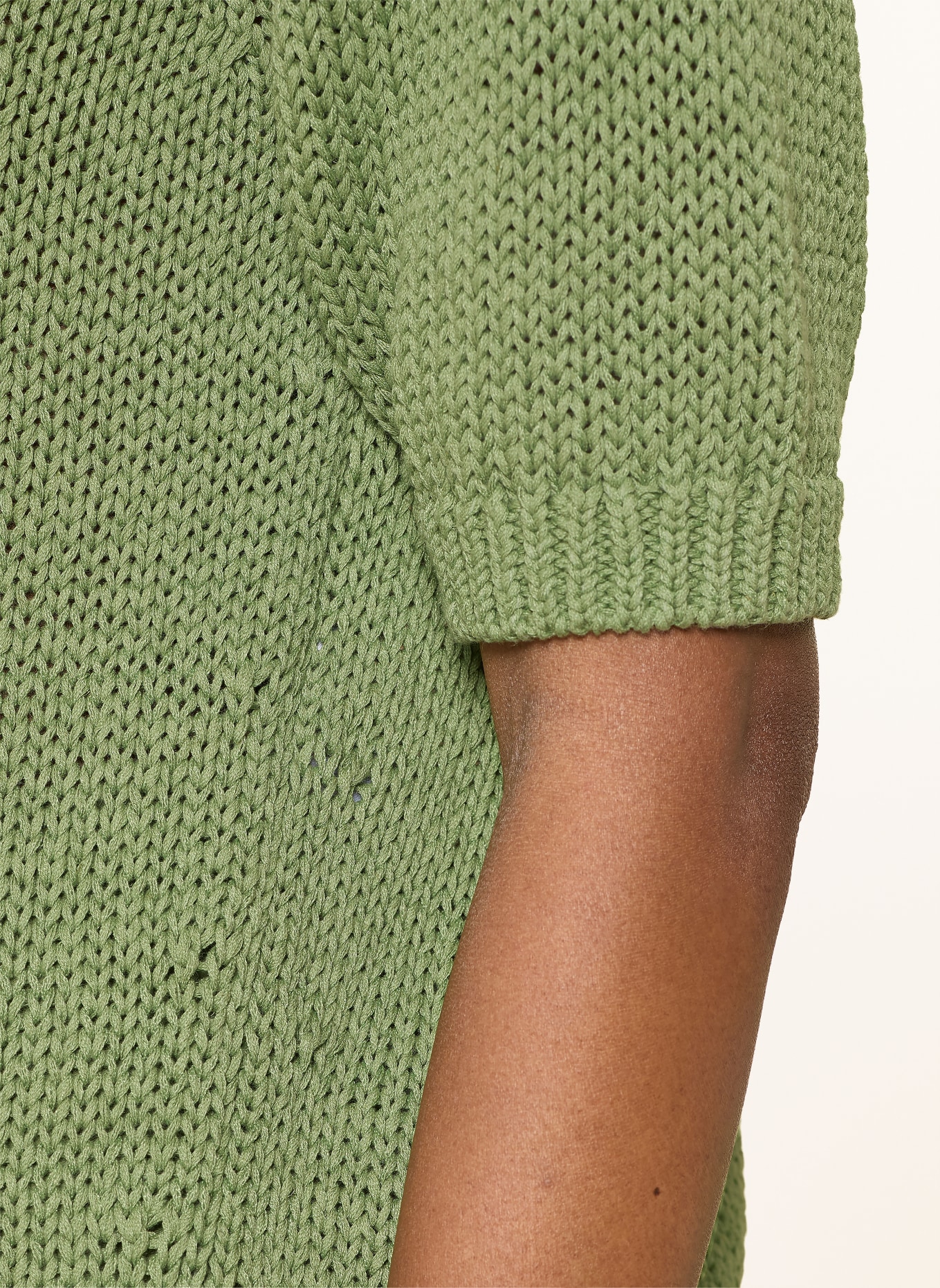 LUISA CERANO Strickshirt: GRÜN