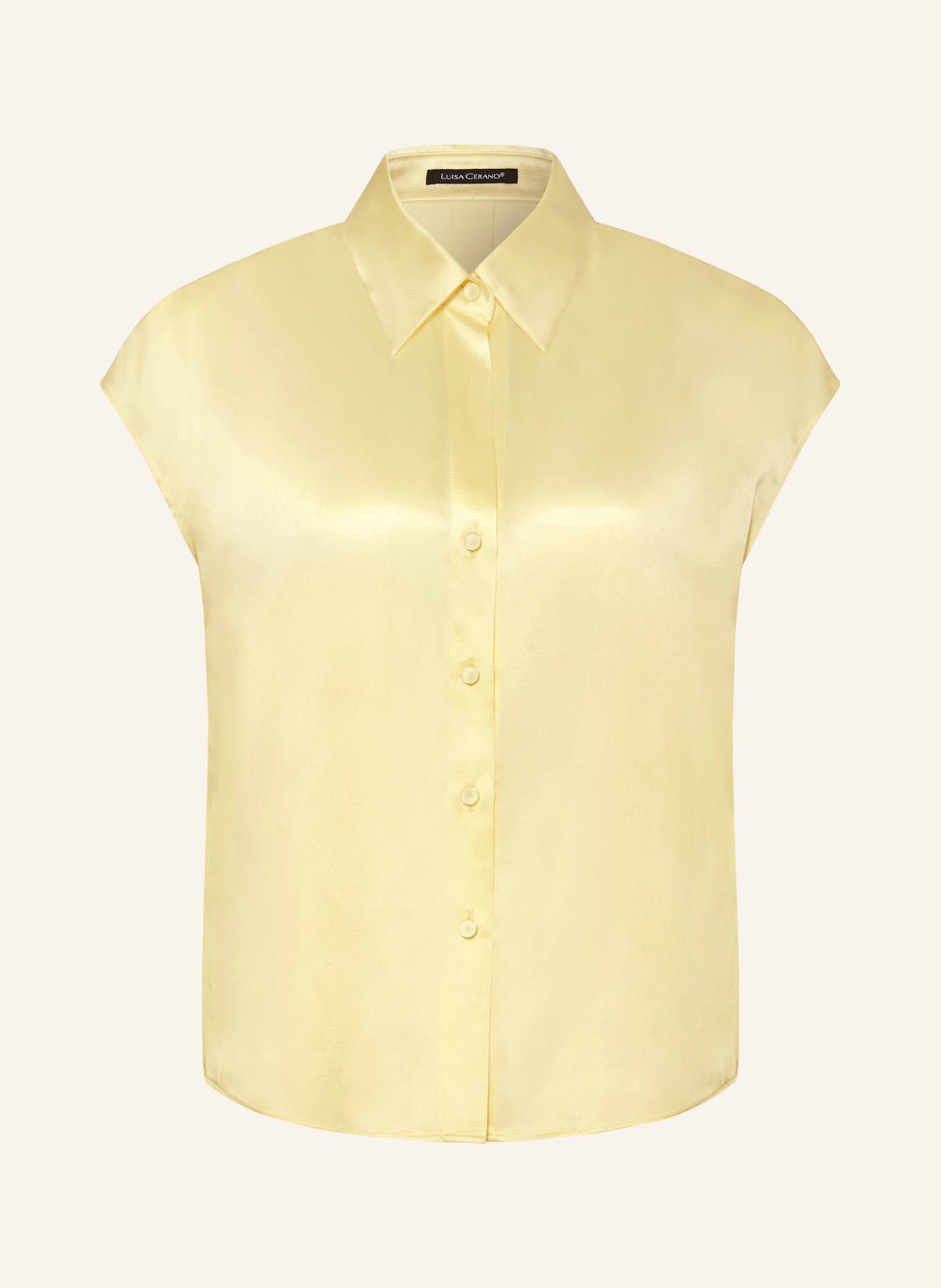 LUISA CERANO Hedvábná košile: ŽLUTÁ