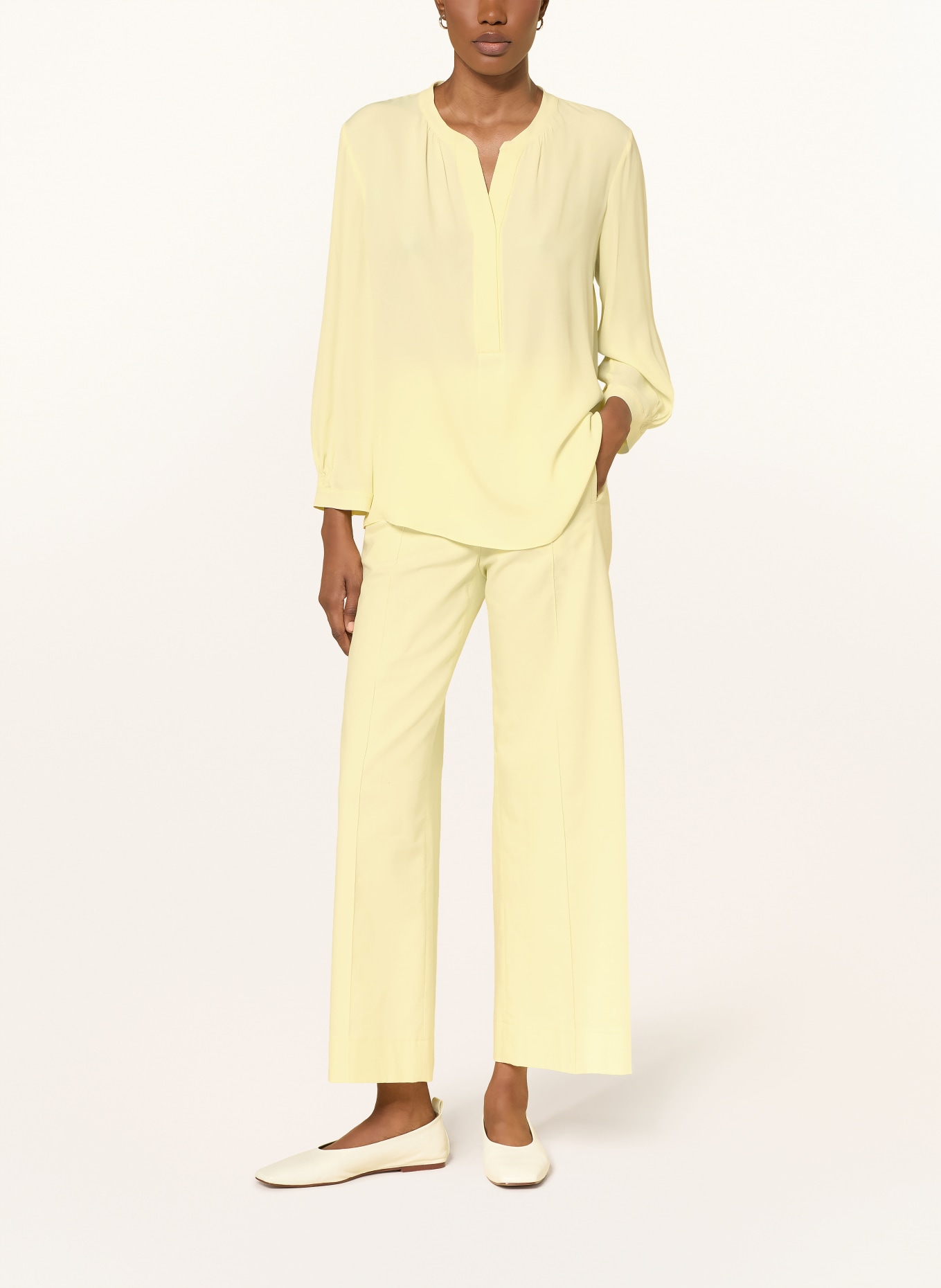 LUISA CERANO Blusenshirt mit Seide: GELB