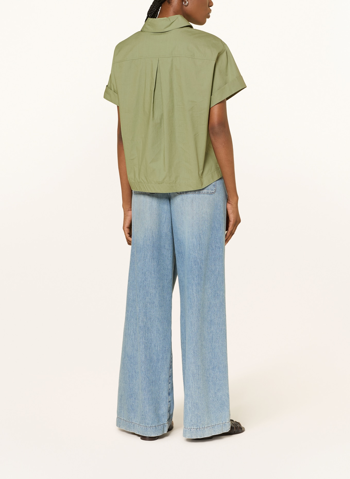 LUISA CERANO shirt blouse: GREEN