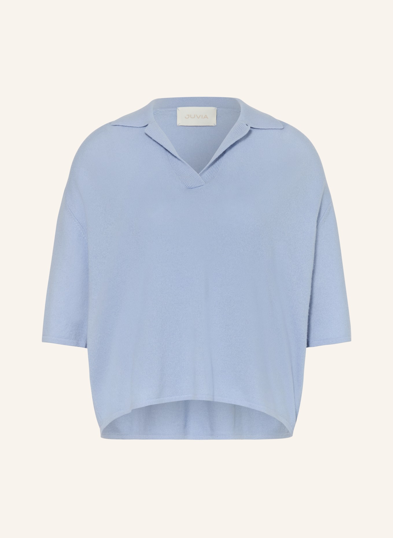 Juvia Pletené tričko REA: TMAVĚ MODRÁ