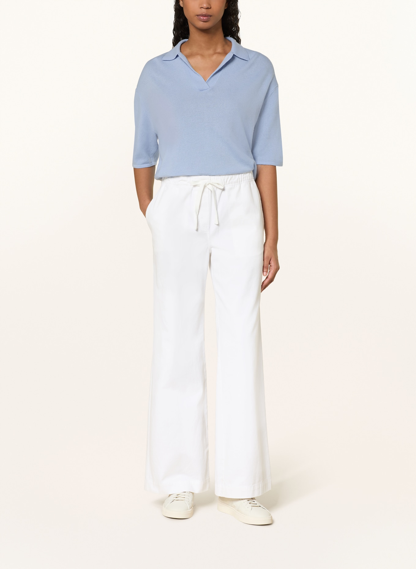 Juvia Pletené tričko REA: TMAVĚ MODRÁ