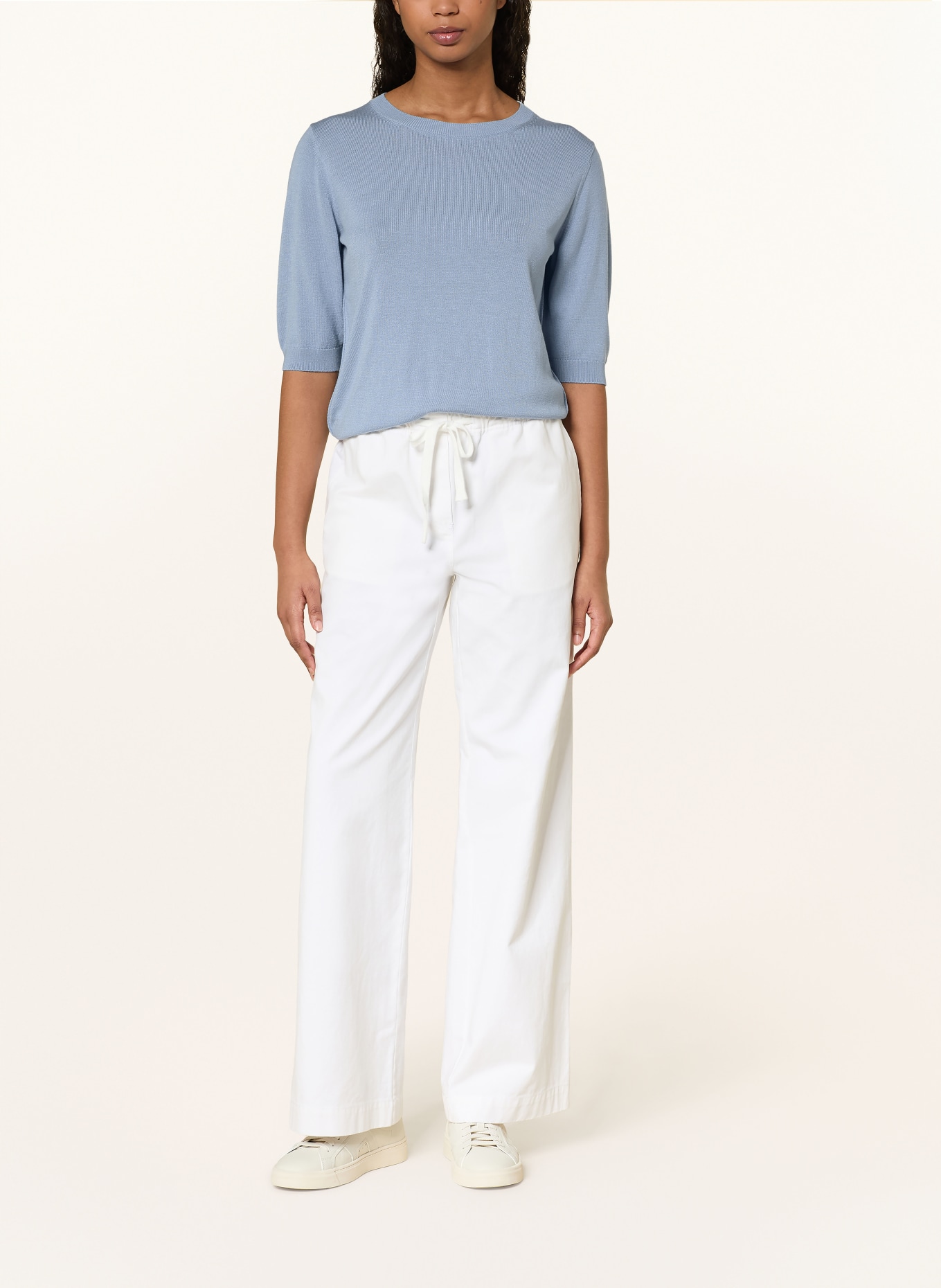 Juvia Pletené tričko RODINA: TMAVĚ MODRÁ