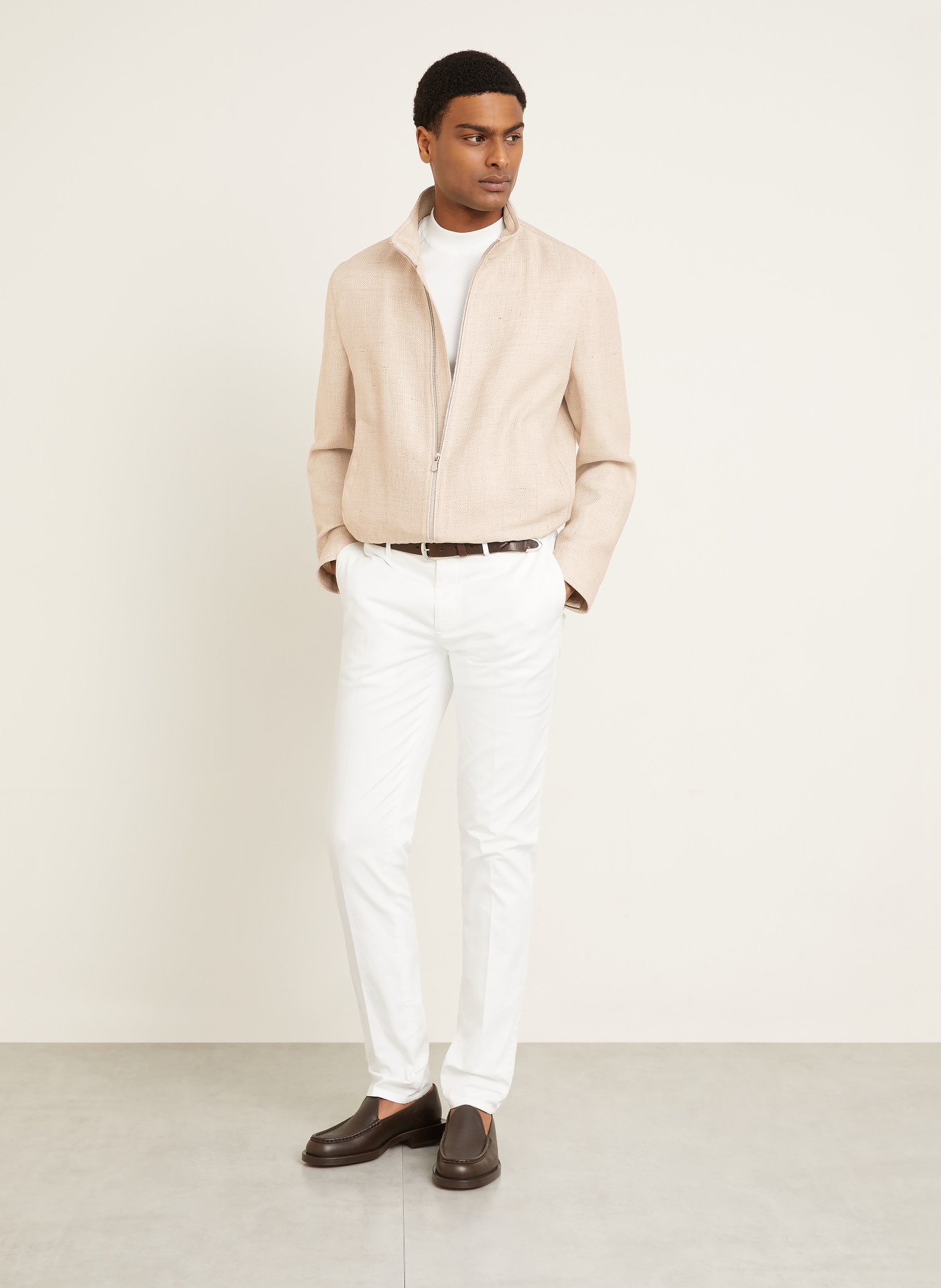 BRUNELLO CUCINELLI Blouson: ECRU