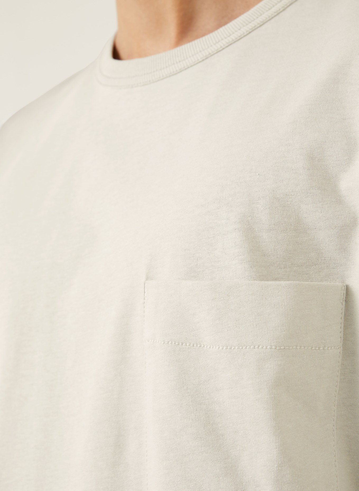 LEMAIRE T-Shirt mit Leinen: BEIGE