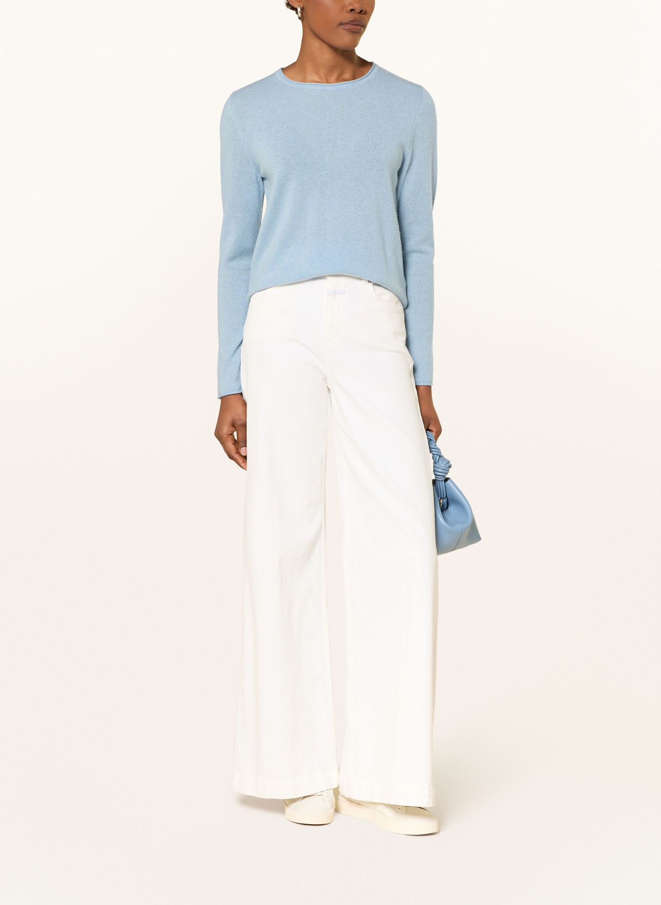 FTC CASHMERE Cashmere-Pullover: HELLBLAU