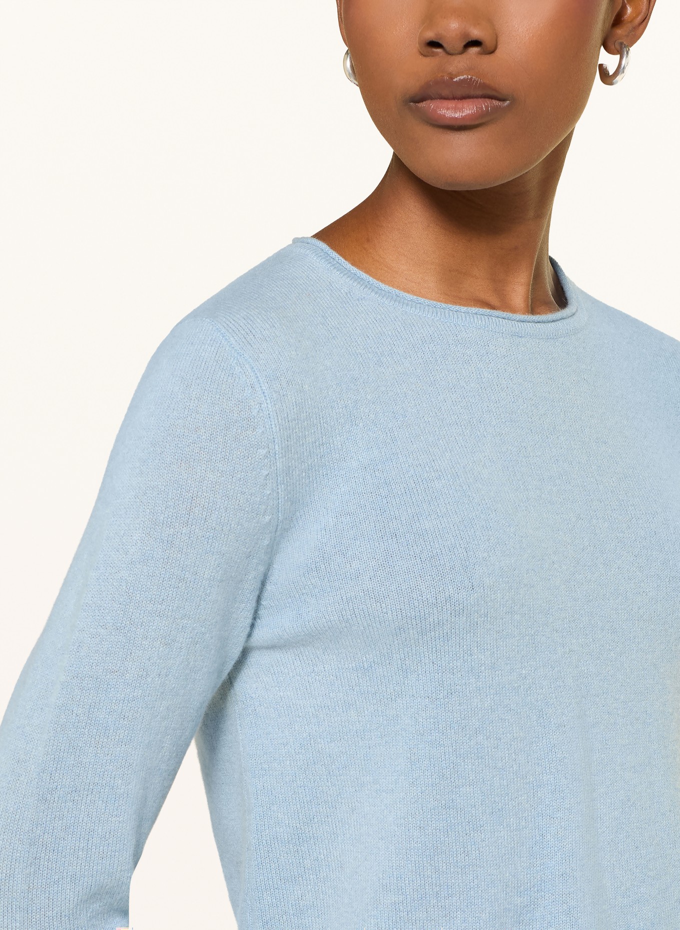 FTC CASHMERE Cashmere-Pullover: HELLBLAU
