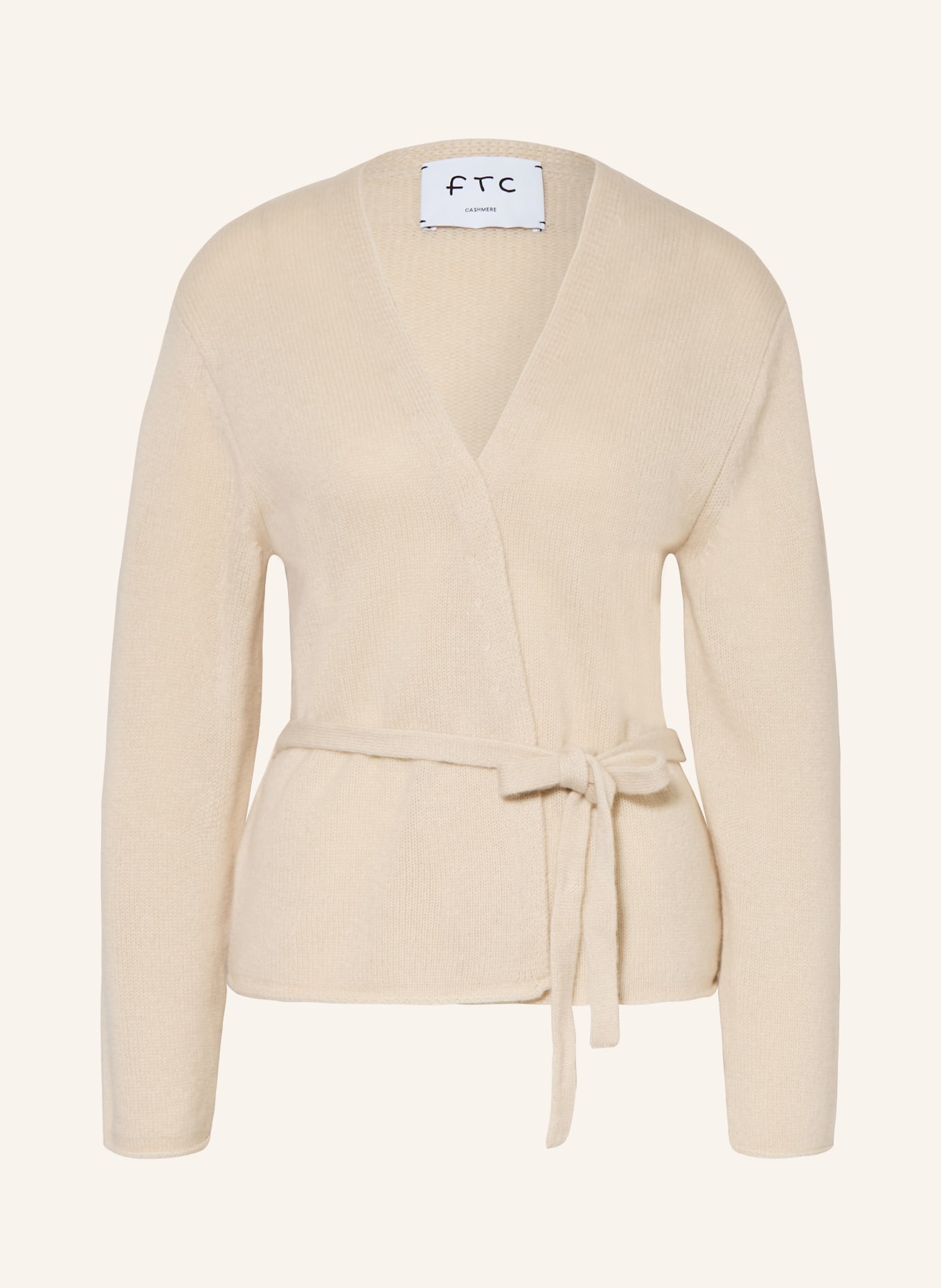 FTC CASHMERE Knitted cashmere cover: BEIGE