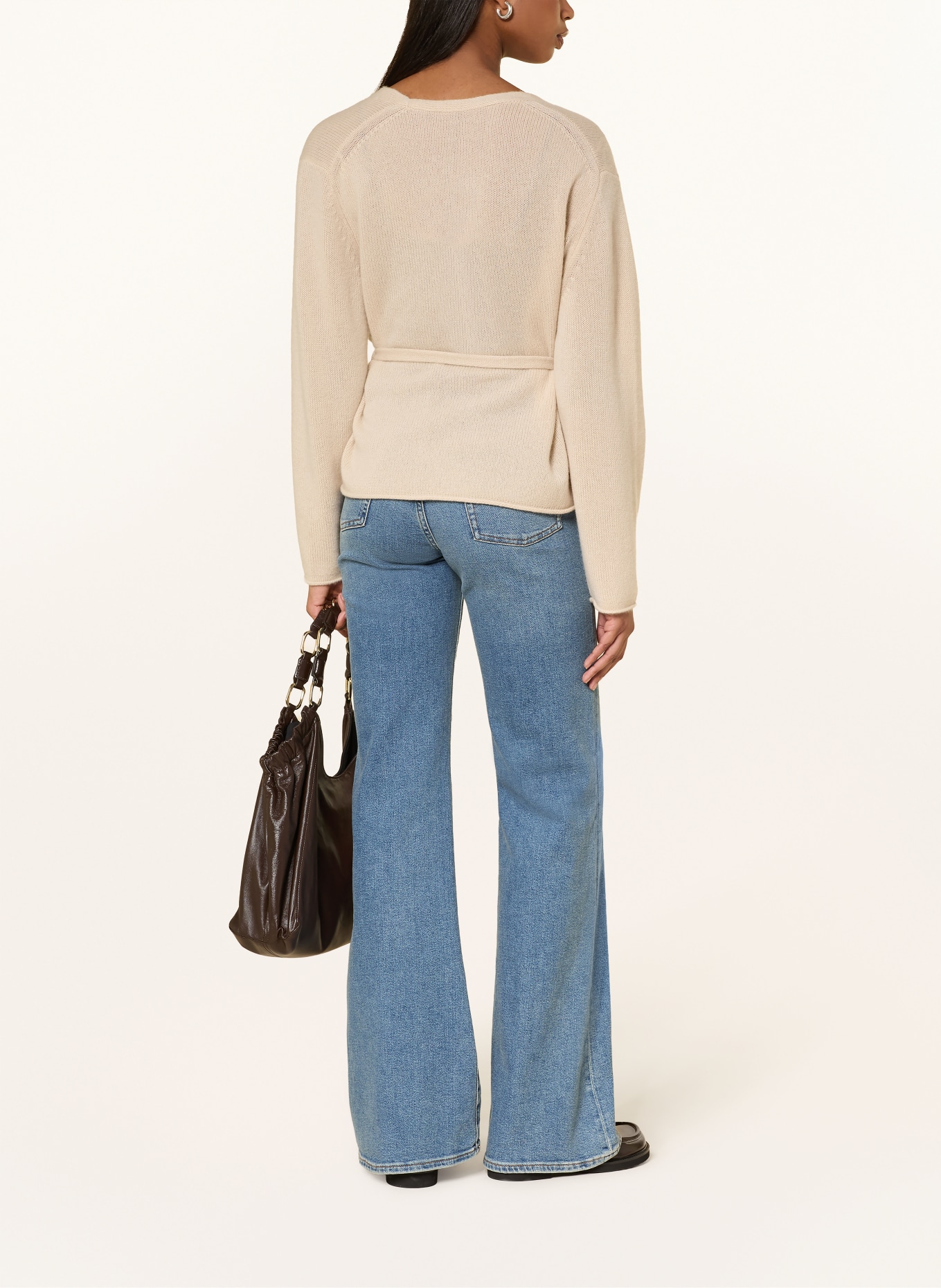 FTC CASHMERE Knitted cashmere cover: BEIGE