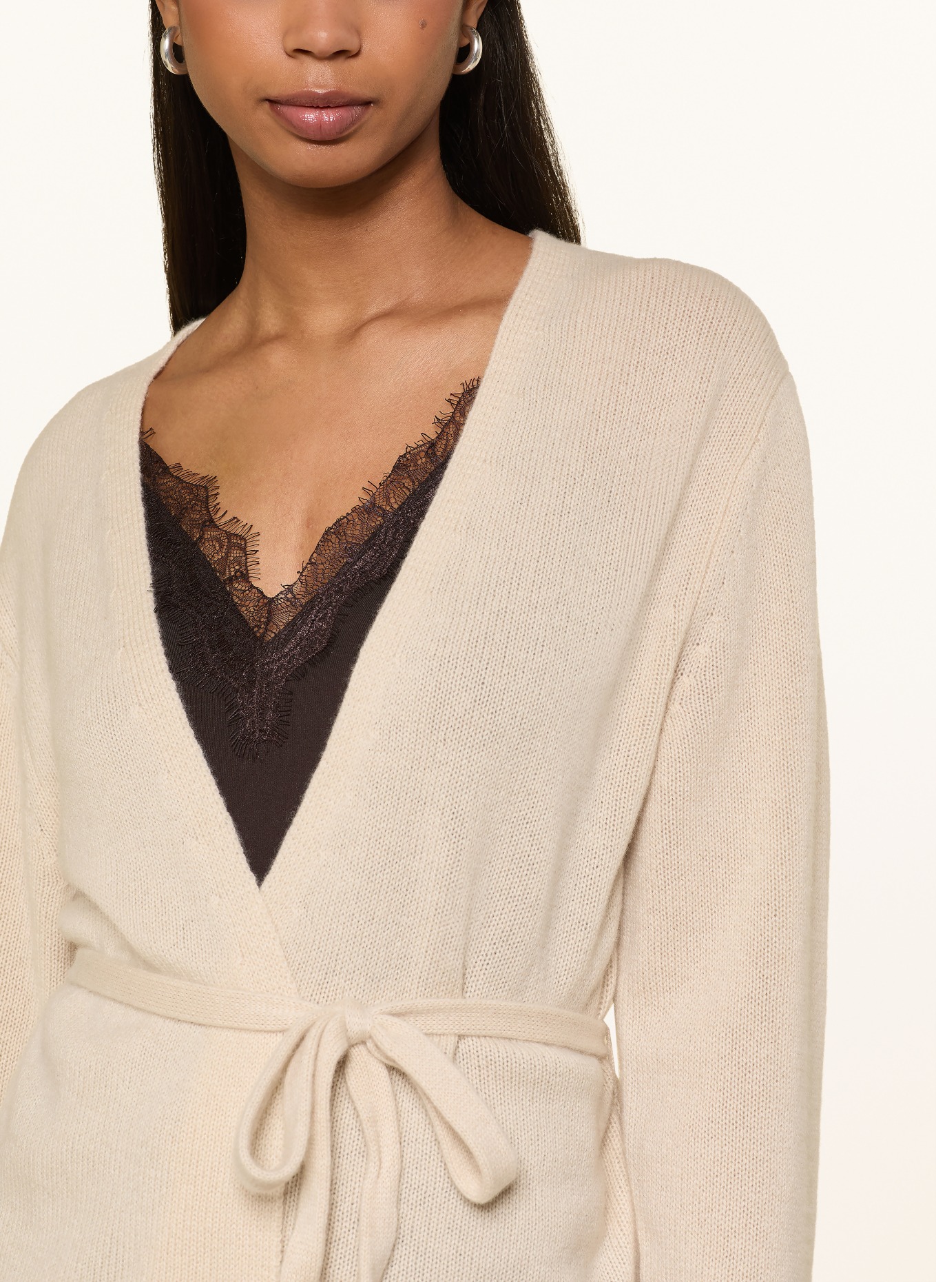 FTC CASHMERE Knitted cashmere cover: BEIGE