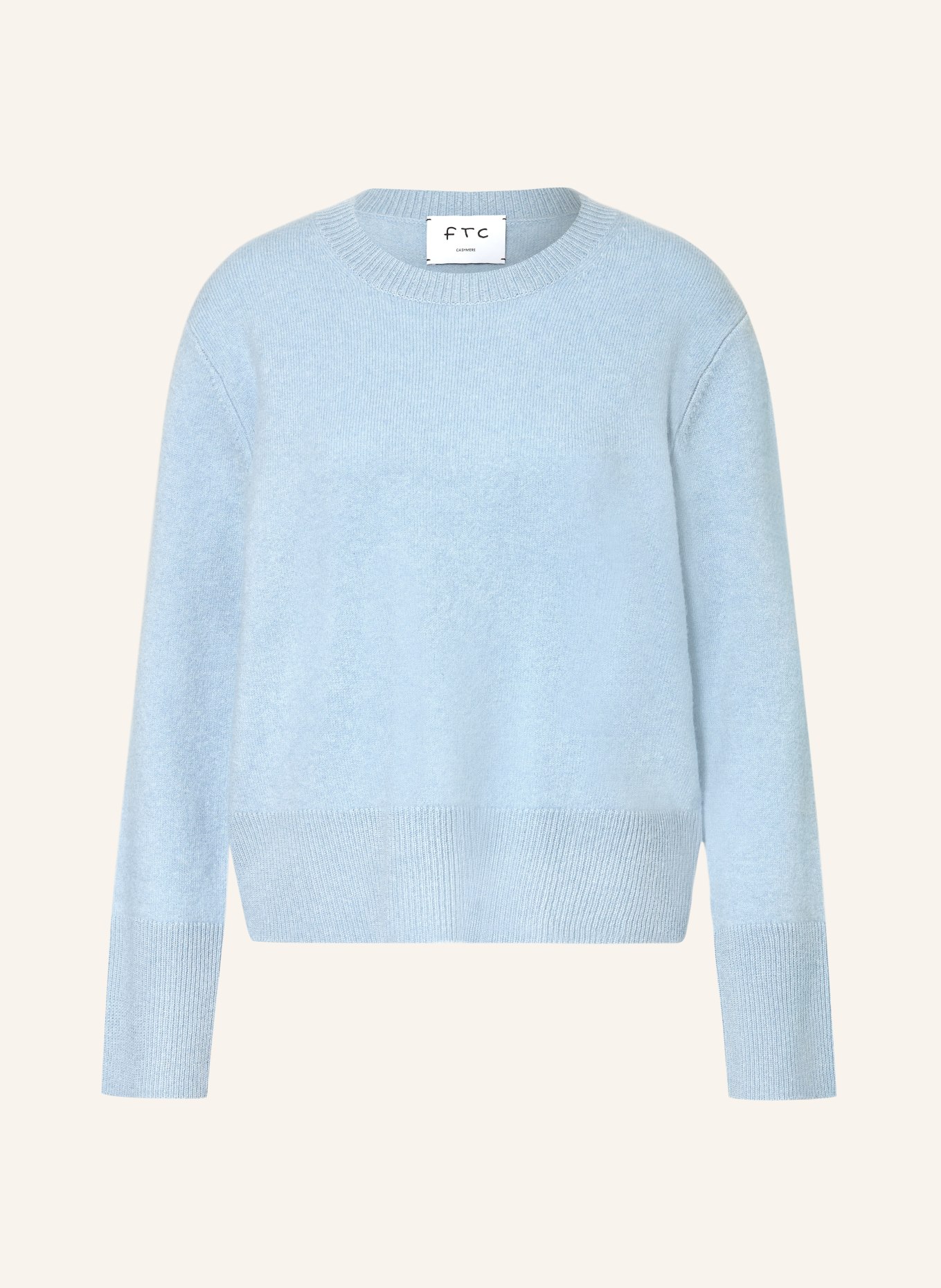 FTC CASHMERE Cashmere-Pullover: HELLBLAU