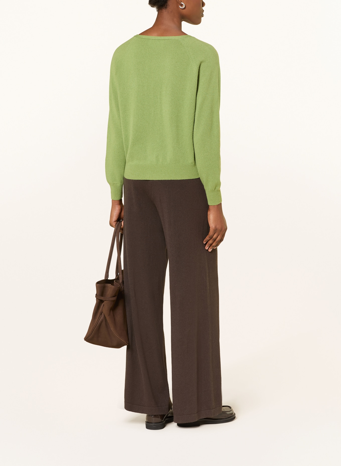 FTC CASHMERE Strickjacke aus Cashmere: GRÜN