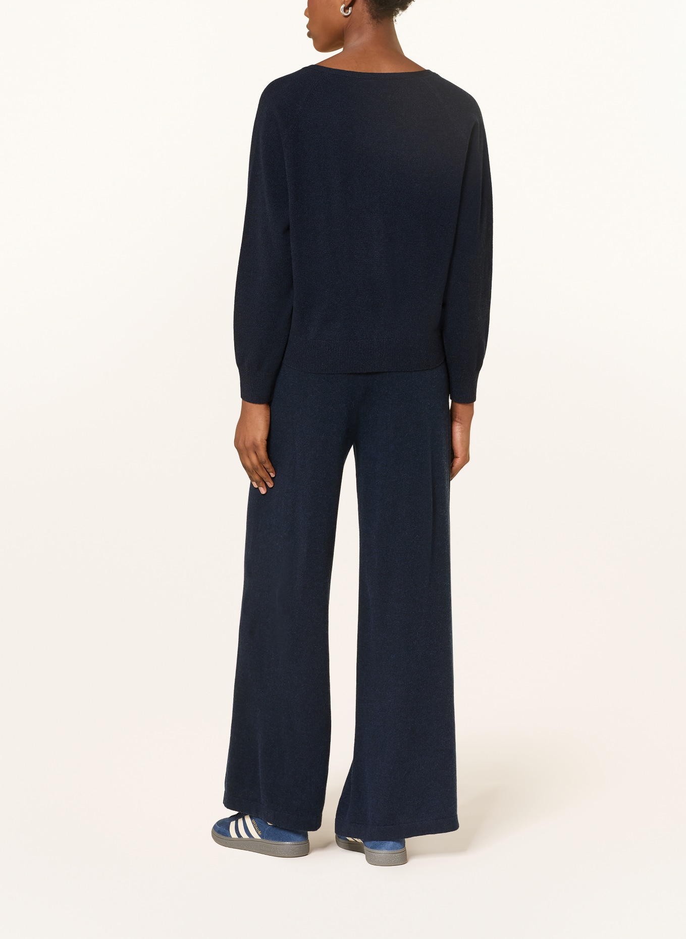 FTC CASHMERE Strickjacke aus Cashmere: DUNKELBLAU