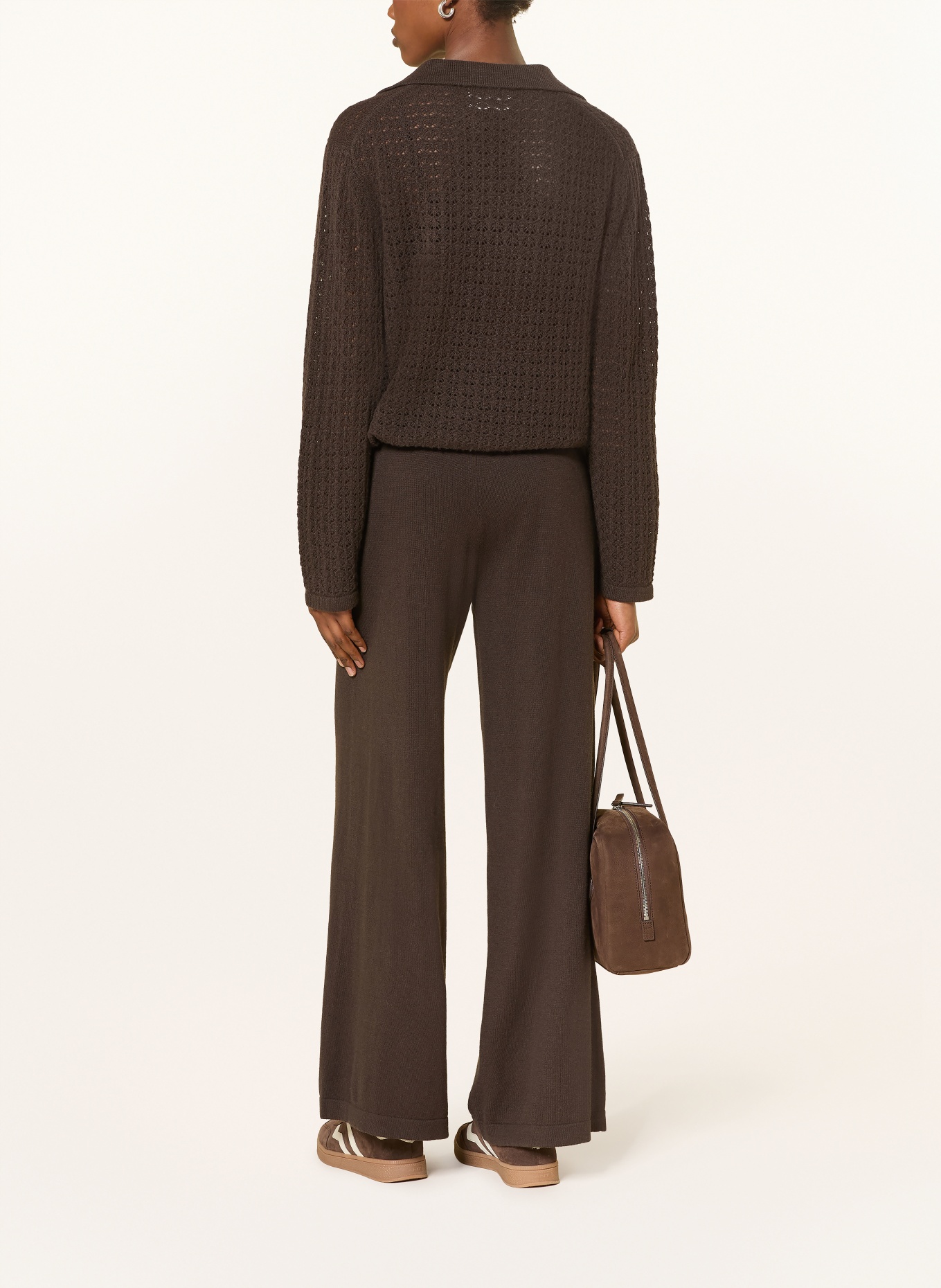 FTC CASHMERE Cashmere-Pullover: DUNKELBRAUN